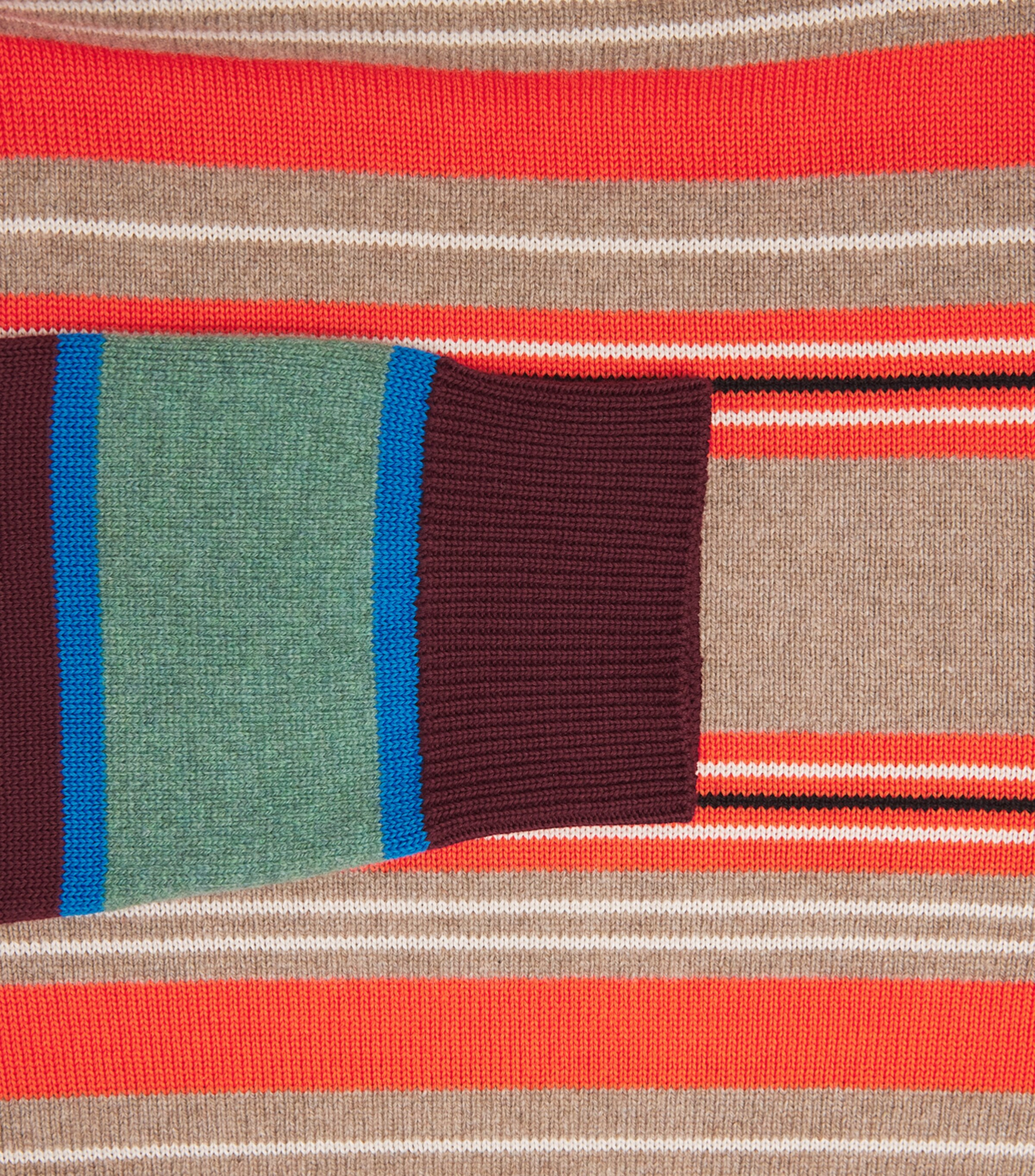Paul Smith Mens Wool-Cotton Stripe Sweater Image 6