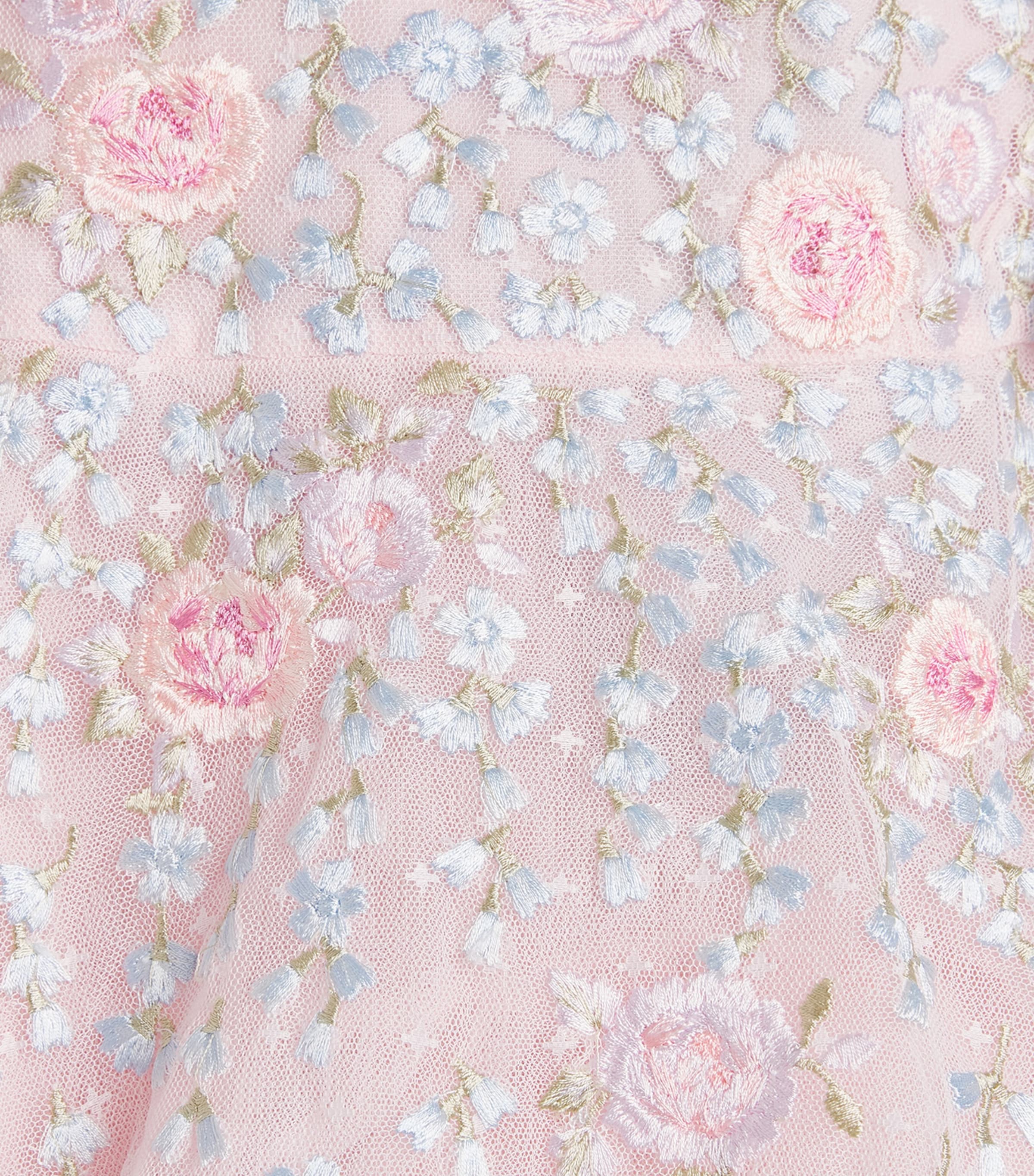 Tulle Embroidered Cressida Dress (6-24 Months) PMUPEONY PINK/MULTI Image 3