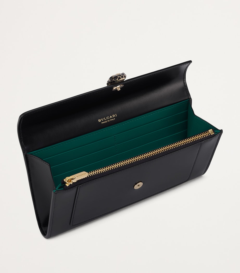 Long Serpenti Forever Wallet BLACK Image 3