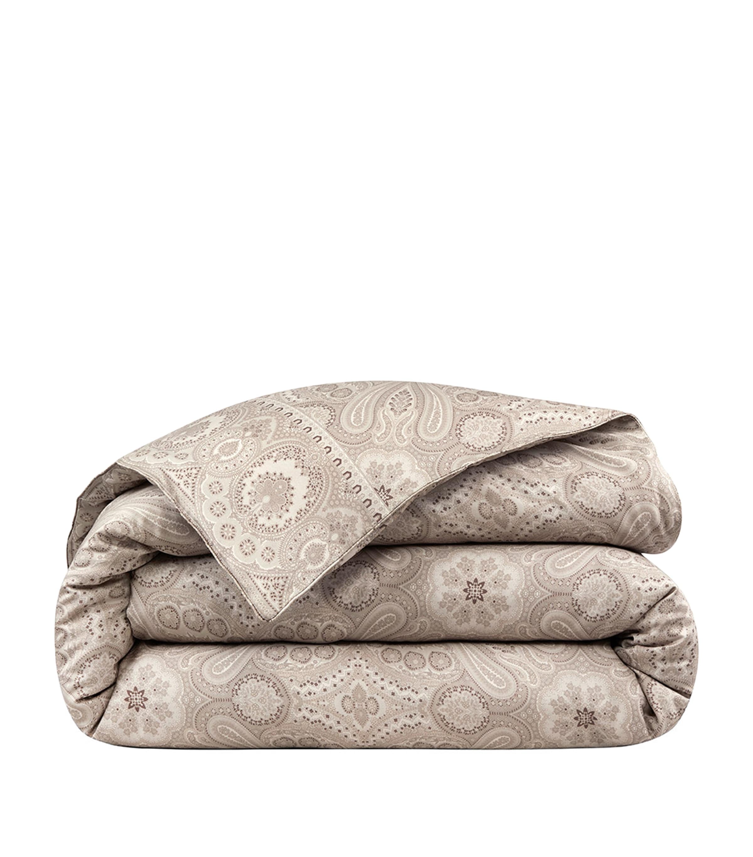 Ralph Lauren Beaumont Cotton-sateen Duvet Cover Stone In Neutral