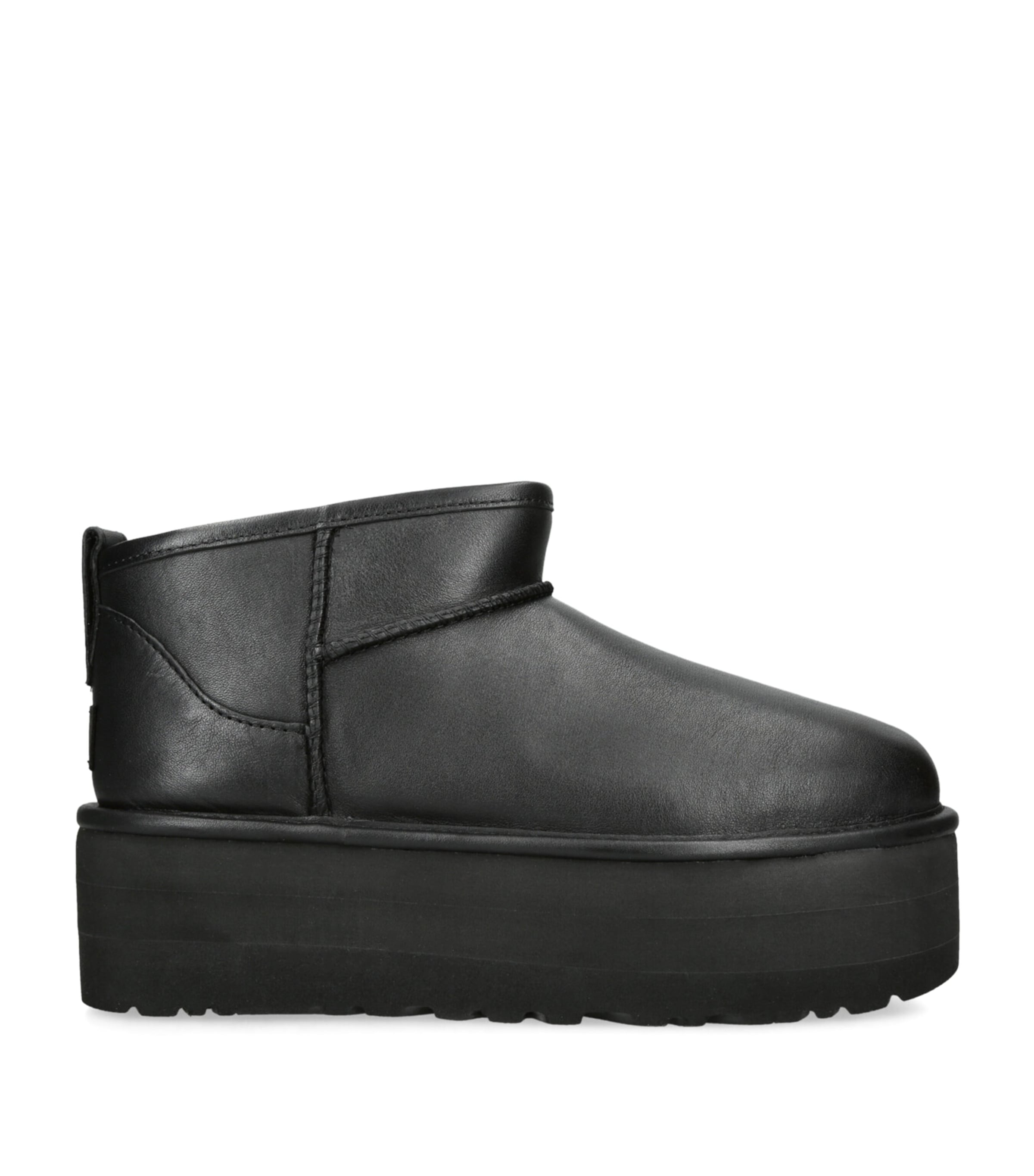 UGG Leather Classic Mini Platform Boots Harrods UK