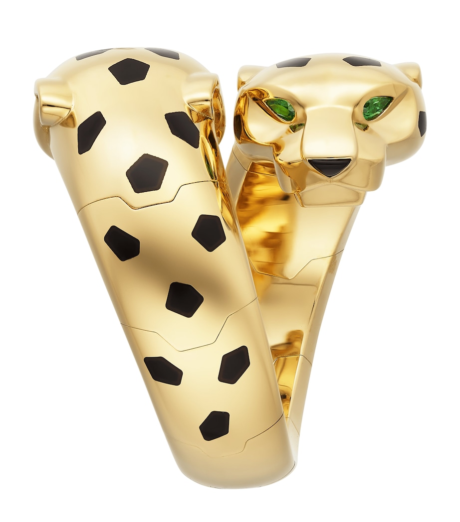 Yellow Gold, Tsavorite Garnet and Onyx Panthère de Cartier Ring YELLOW GOLD Image 2
