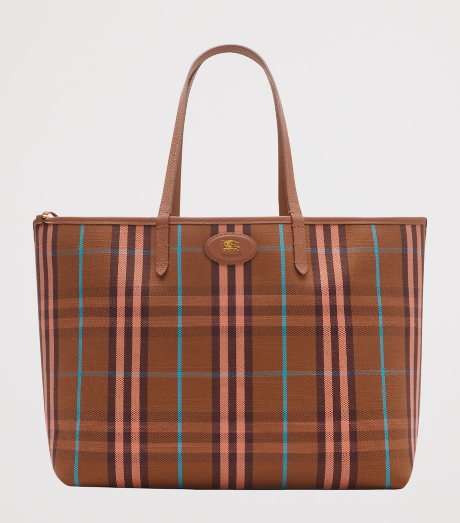 Medium Leather Reversible Bloomsbury Tote Bag GINGERGINGER BREAD Image 6