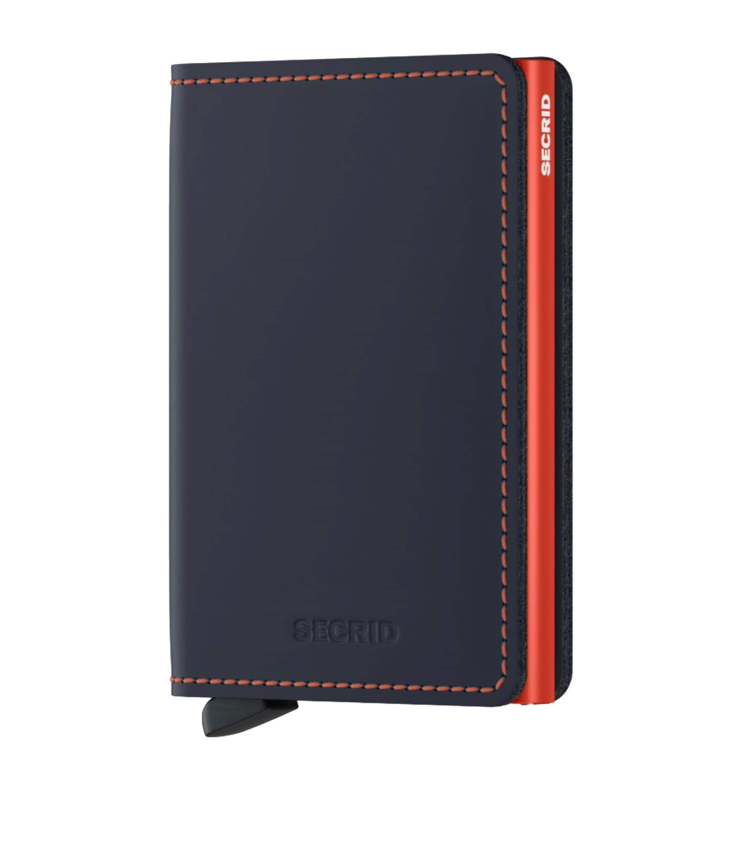 Secrid Slim Wallet  Matte Blue Orange In Blue