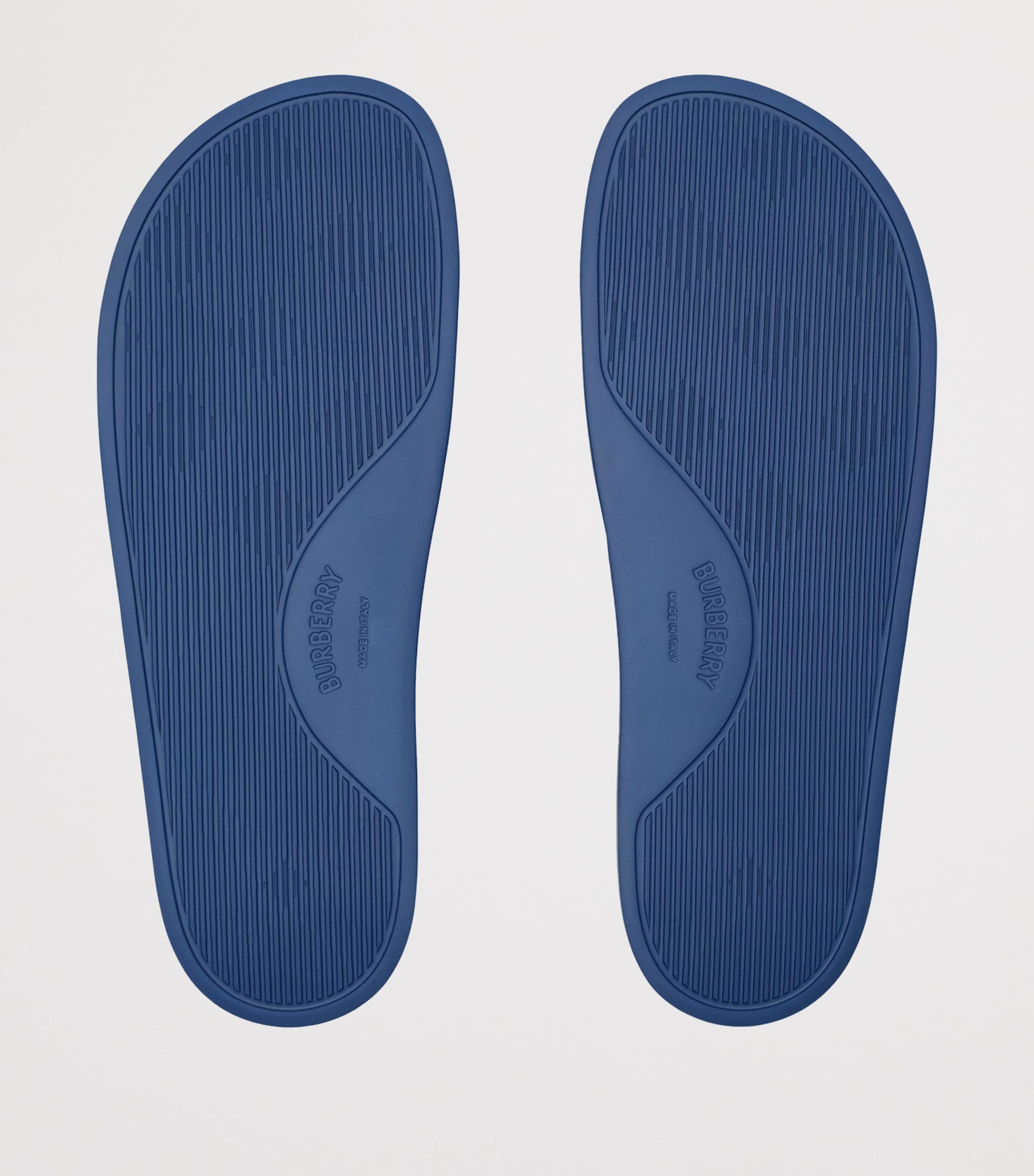 Burberry Logo Slides Navy/cornflower Blue Image 3