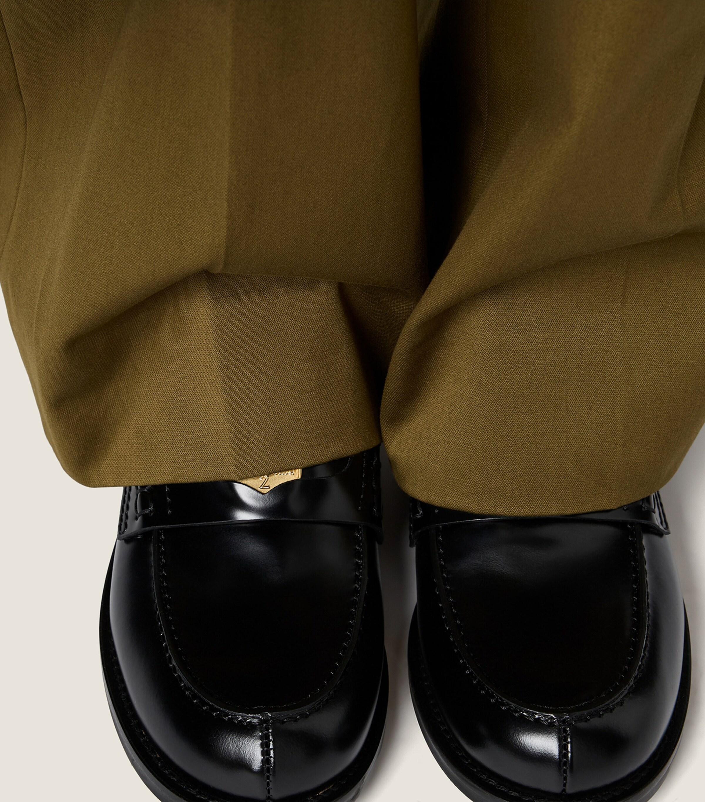 Miu Miu Womens Cotton Twill Trousers Green Image 4