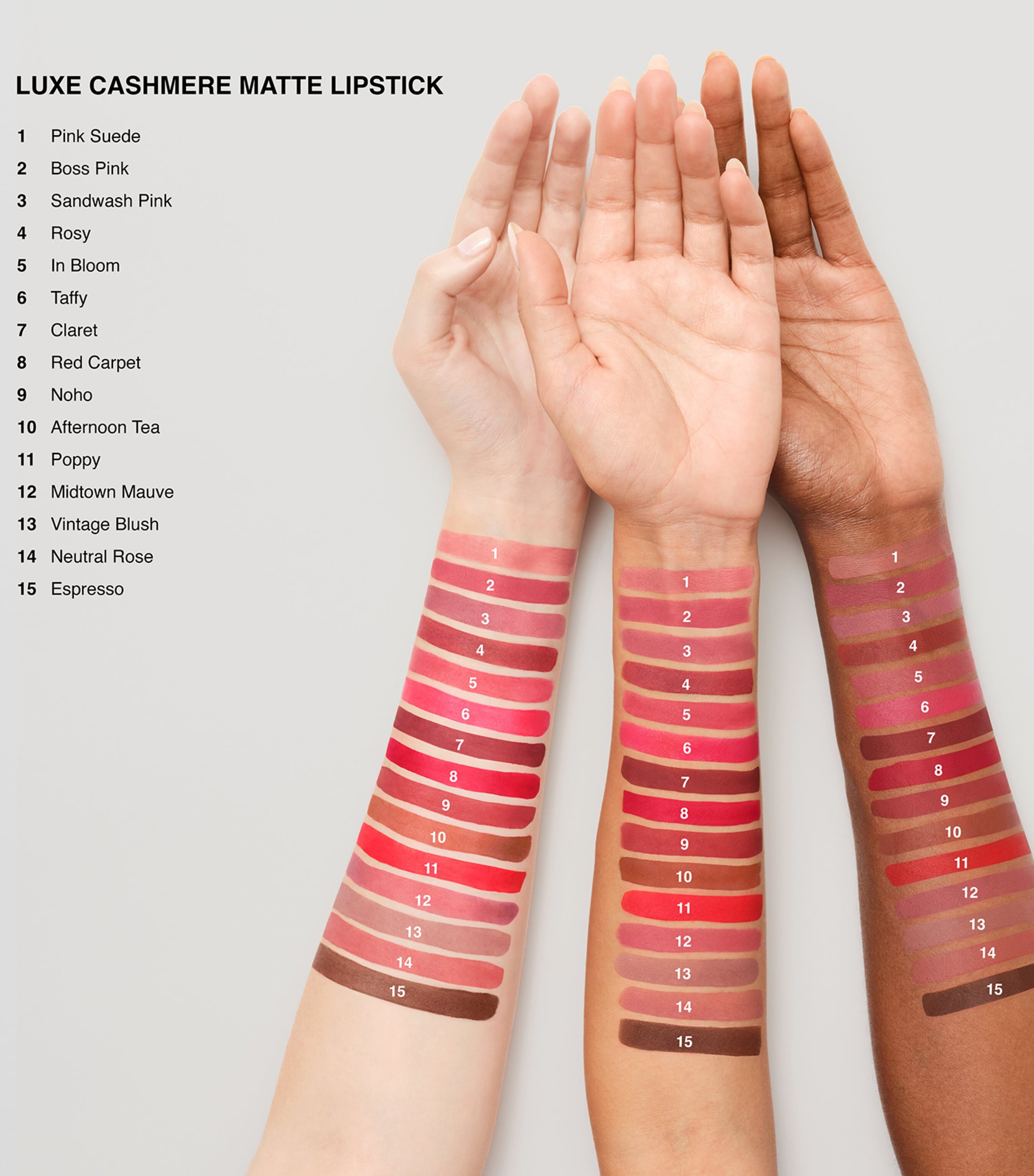 Luxe Cashmere Matte Lipstick RED CARPET Image 5