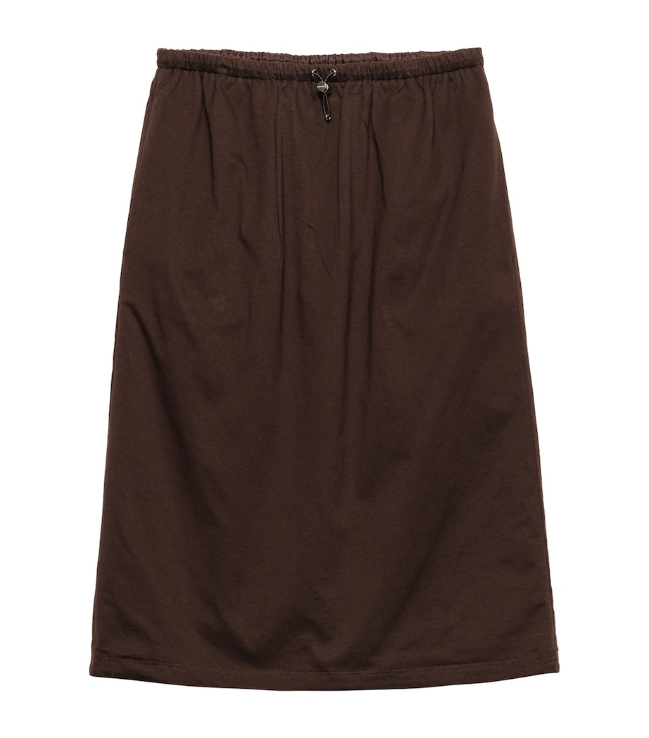Cotton and Re-Nylon Reversible Midi Skirt F0192 Image 1