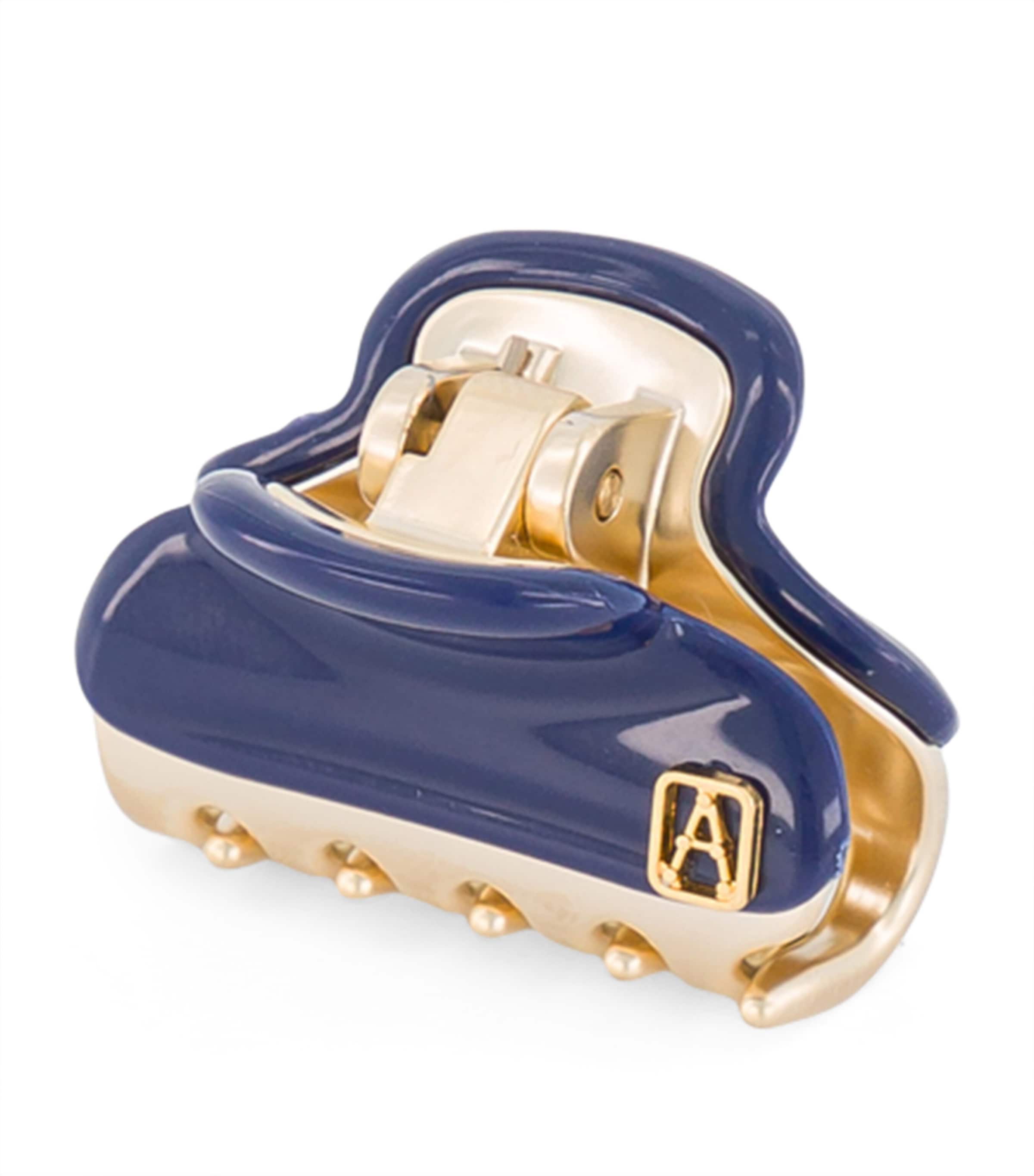 Gold-Plated Claw Hair Clip M5- MARINE/OR Image 2