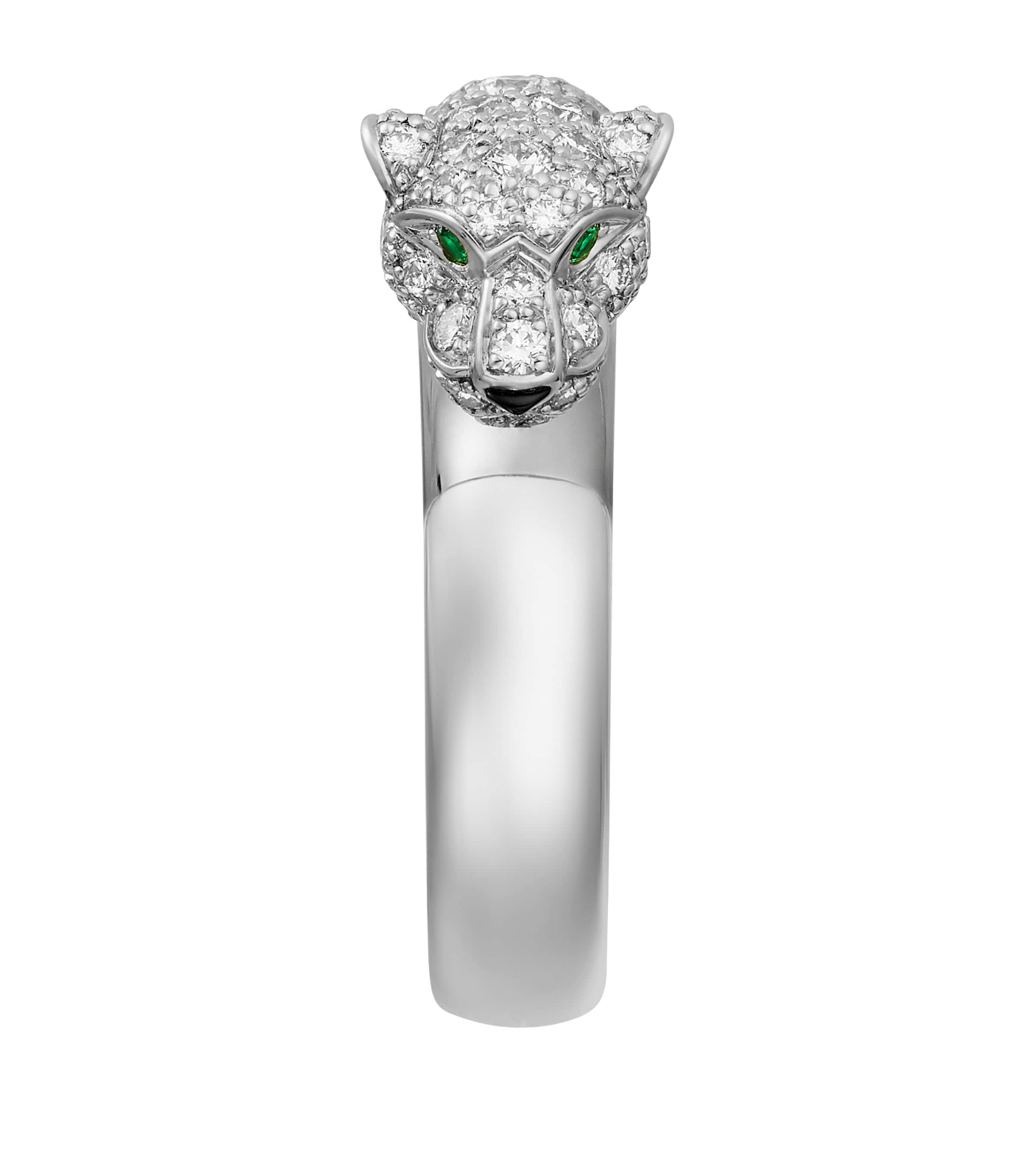 White Gold and Diamond Panthère de Cartier Ring WHITE GOLD Image 3