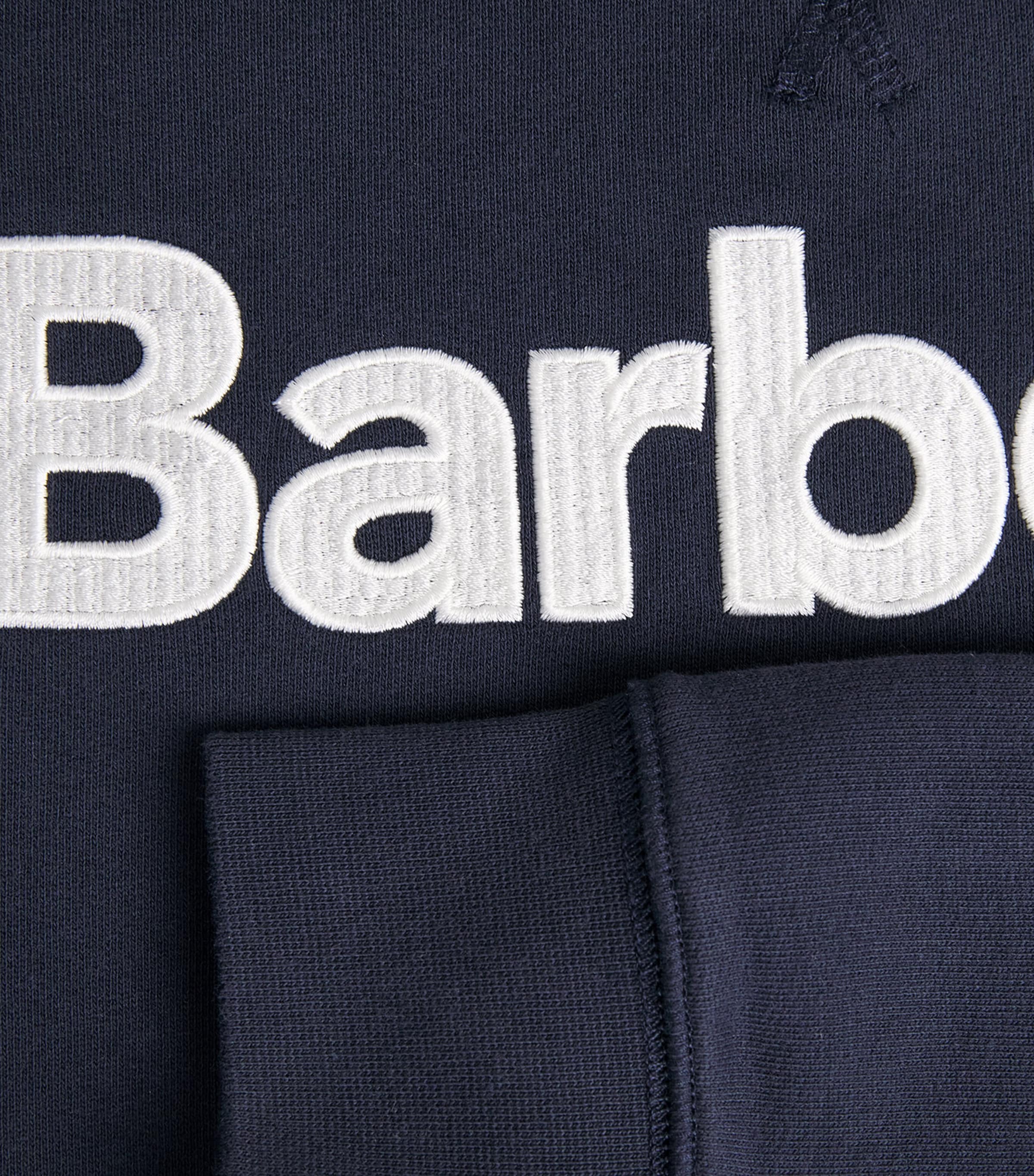 Barbour Cotton Hartland Sweatshirt Dark Navy Image 6