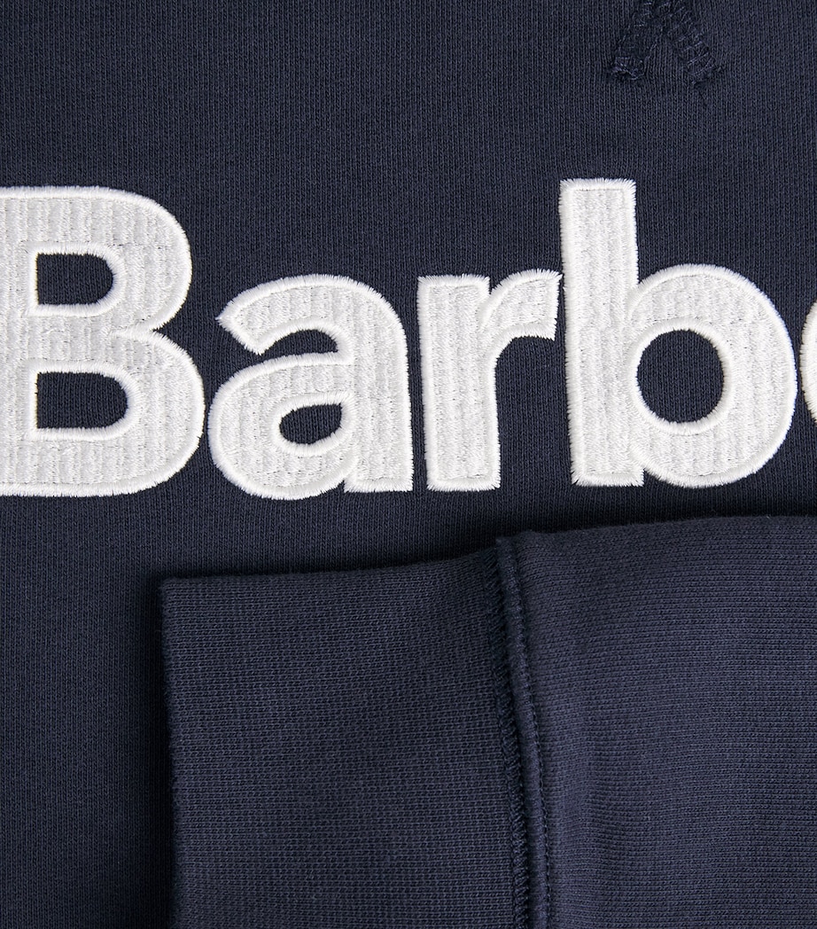 Barbour Cotton Hartland Sweatshirt Dark Navy Image 6
