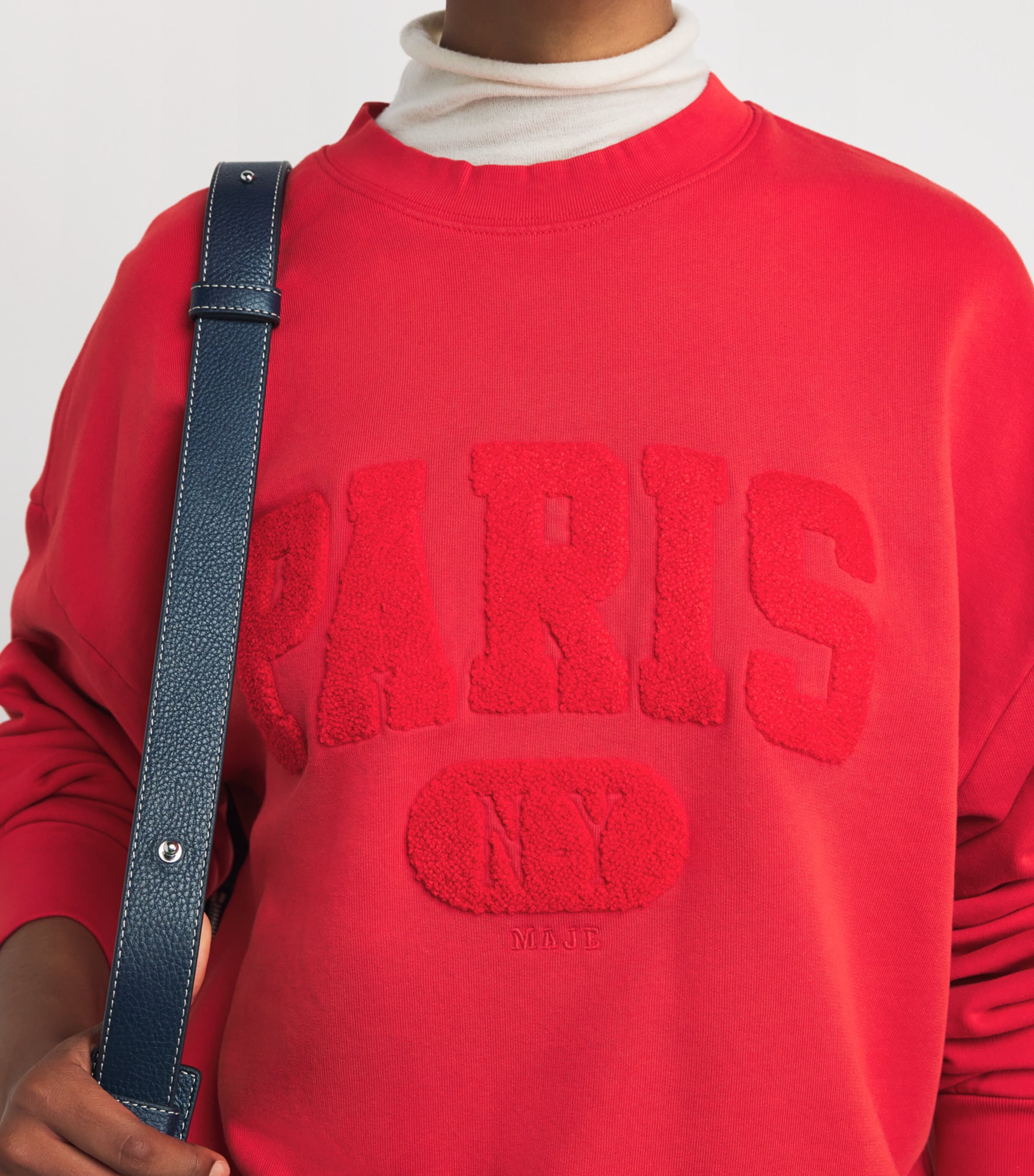 Cotton Paris Graphic Sweatshirt RED Image 6