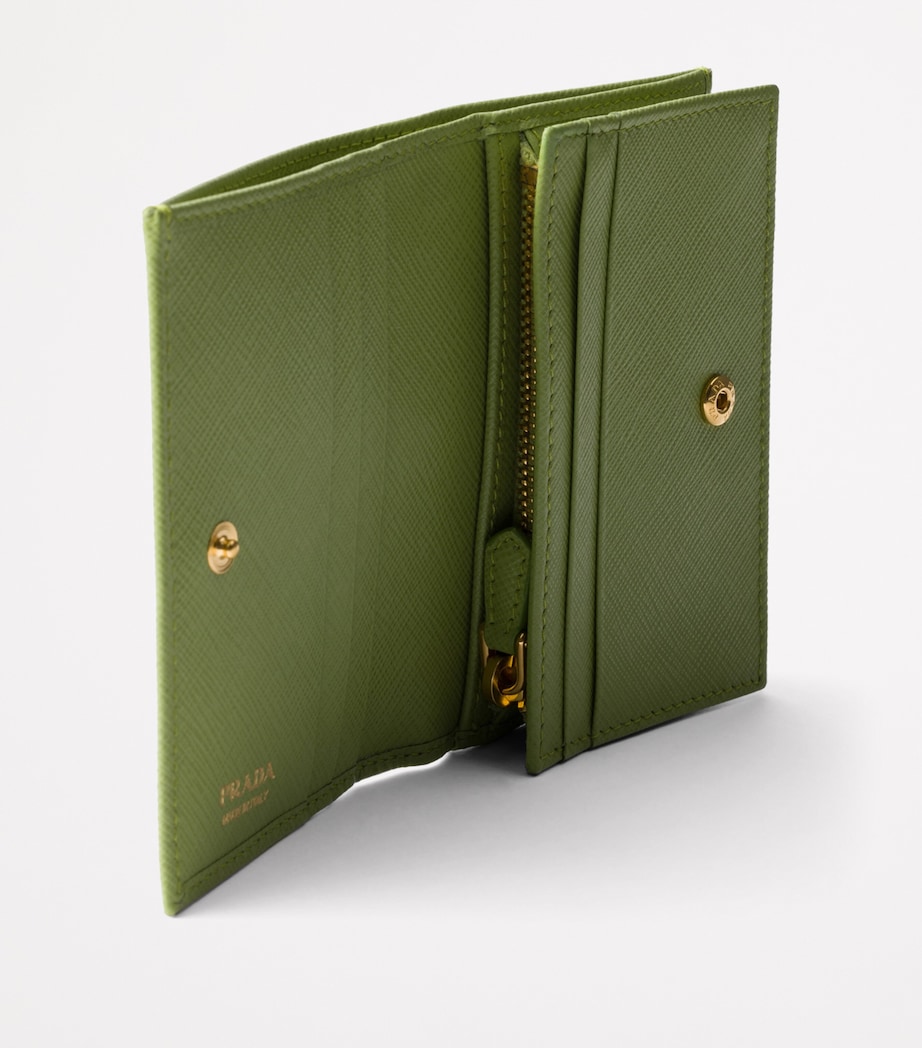 Small Saffiano Leather Bifold Wallet F0394 Image 4