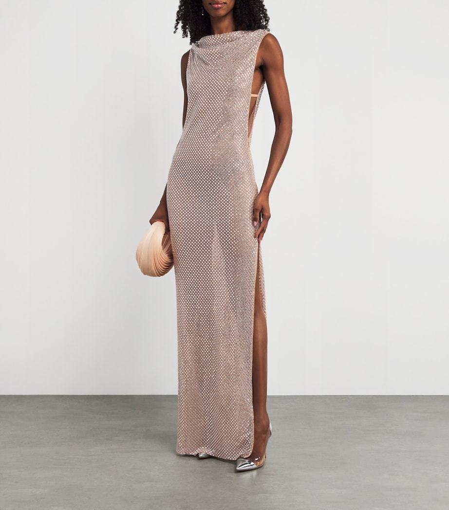 Crystal Maxi Dress SILVER Image 2