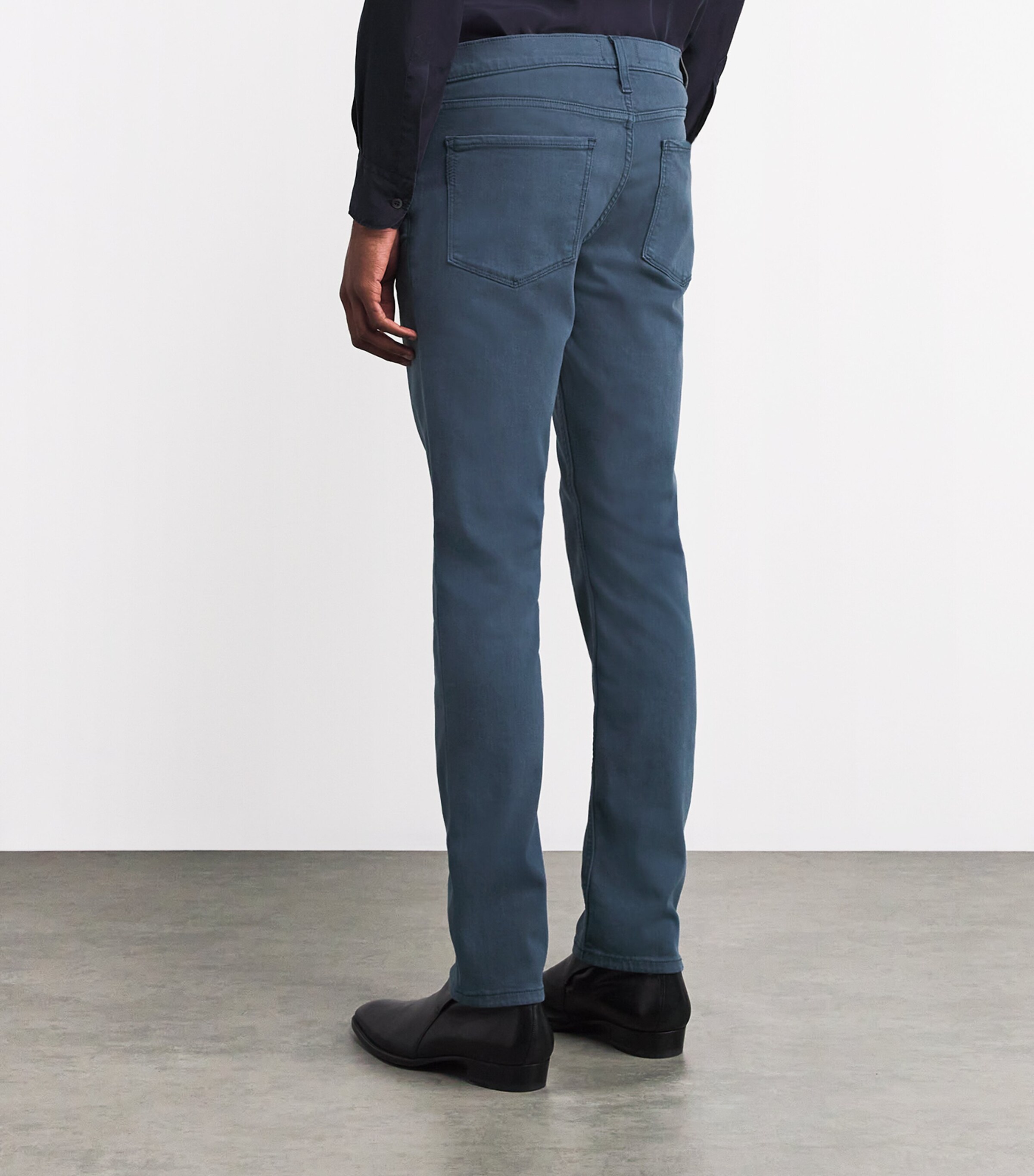 PAIGE Mens Lennox Slim Jeans Harbor Image 4