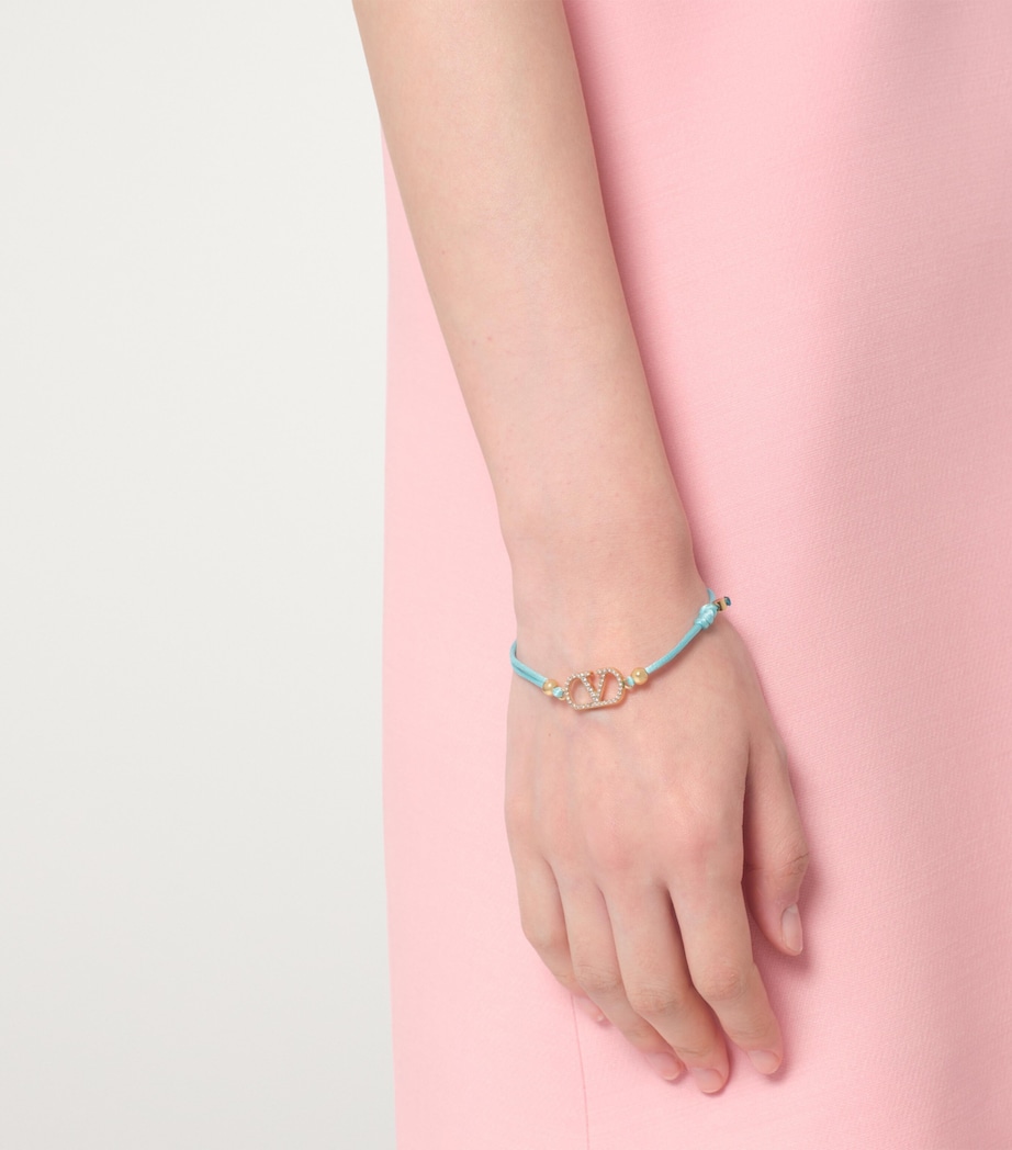 Embellished VLogo Signature Bracelet D4V Image 4