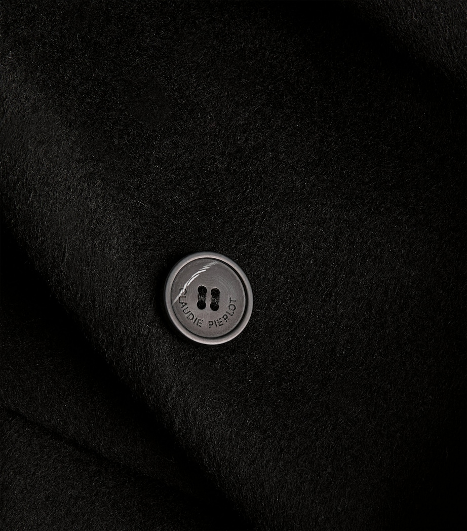 Wool-Blend Galant Coat BLACK Image 5