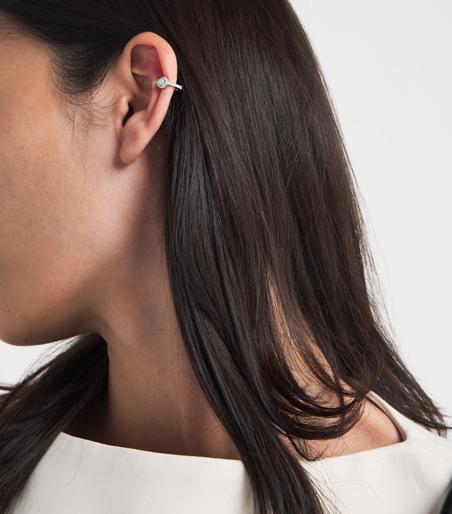 White Gold and Diamond My Twin Single Clip-On Earring WHITE GOLD Image 2