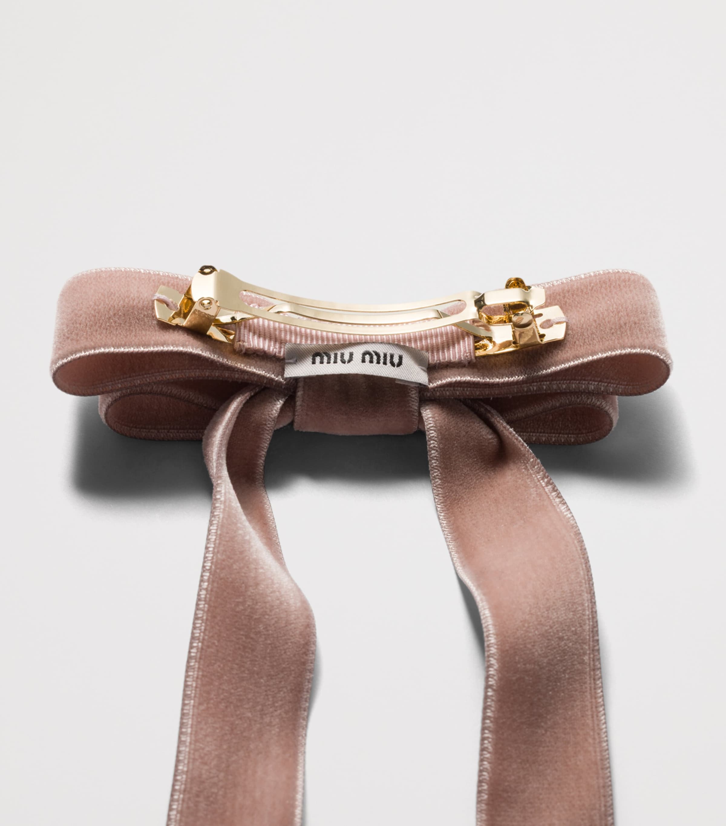 Velvet Bow Hair Clip F0E18 Image 2