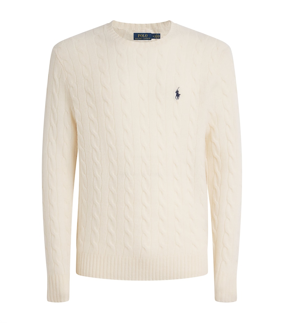 Wool-Cashmere Cable-Knit Sweater NATURAL Image 1