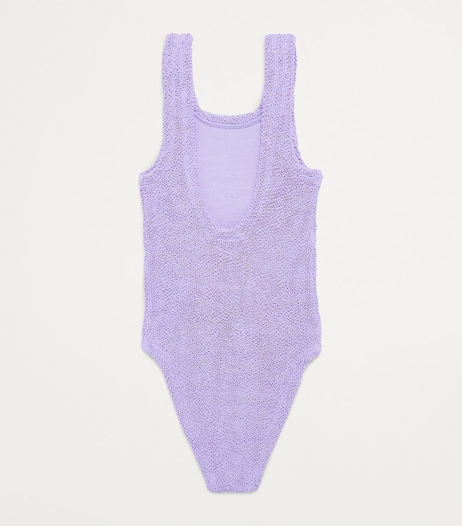 Hunza G Kids Classic Swimsuit (7-12 Years) Lilac Image 2