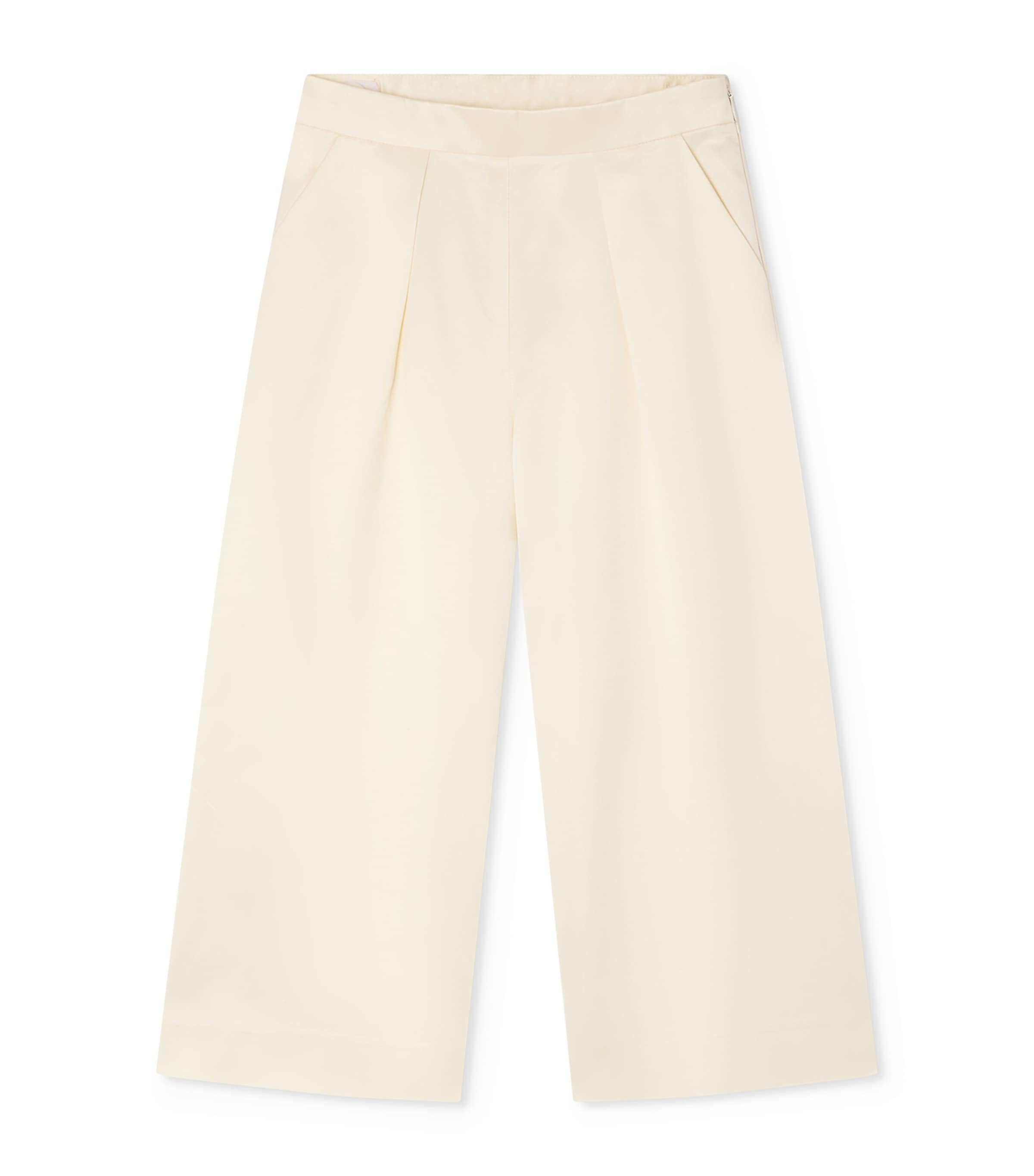 Bonpoint Cotton-Blend Pleated Libby Trousers Ivoire Image 1