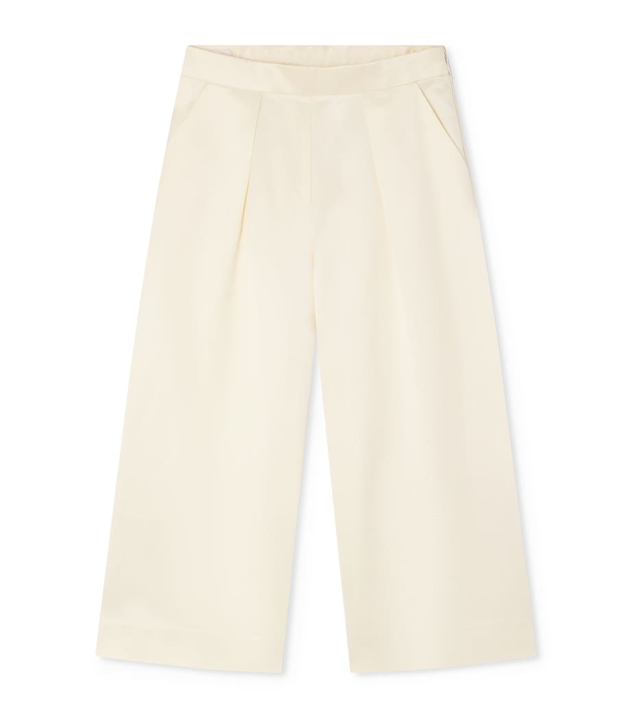 Bonpoint Cotton-Blend Pleated Libby Trousers Ivoire Image 1