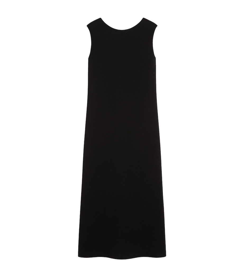 Max Mara Womens Cotton-Blend Jersey Maxi Dress Black Image 1