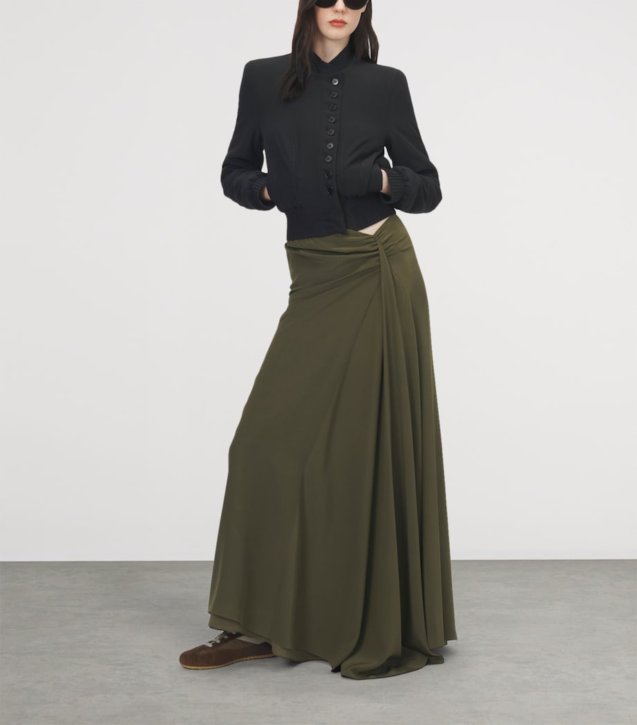 McQueen Womens Silk Bomber Jacket Image 2