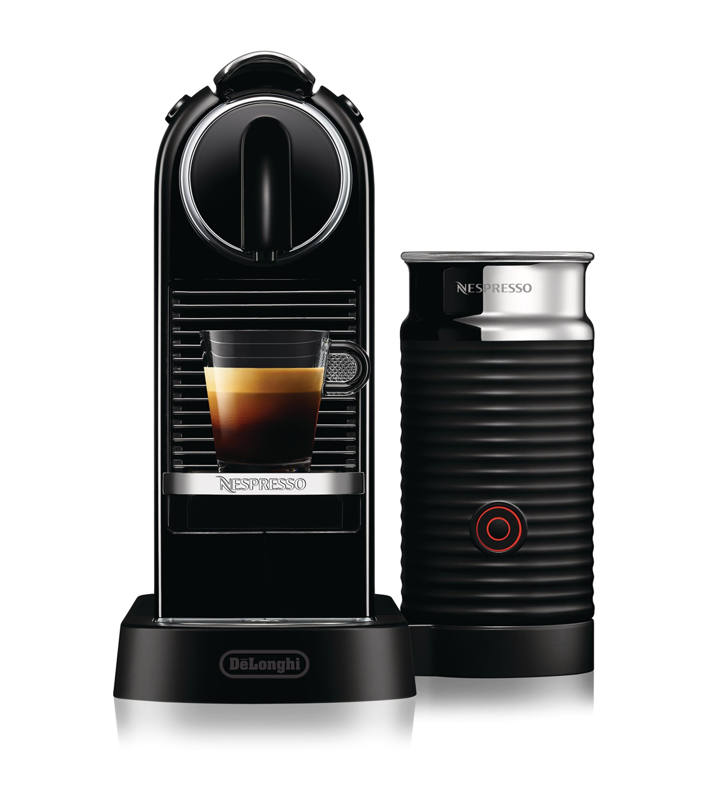 Nespresso CitiZ Coffee Pod Machine and Frother BLACK Image 2