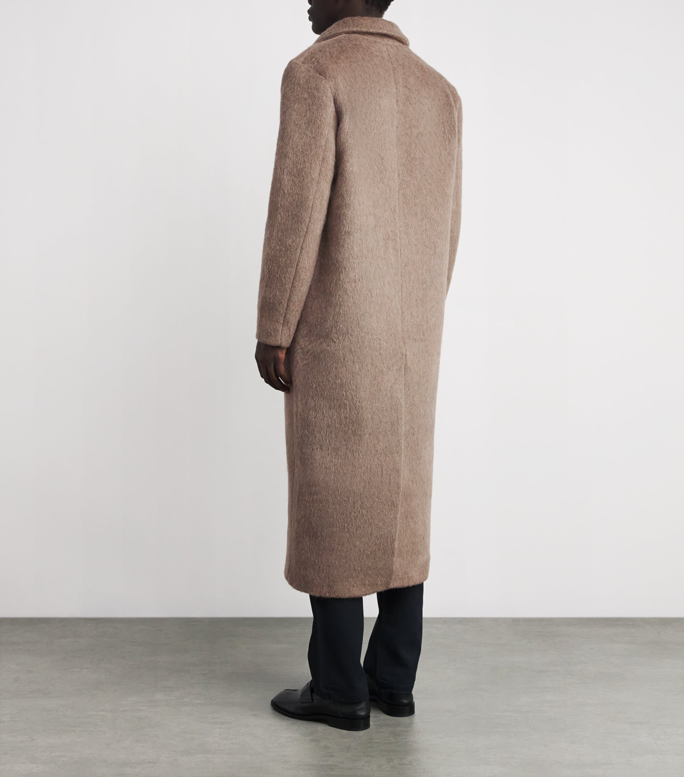 Wool-Blend Overcoat PALE FOSSIL MEL. Image 4