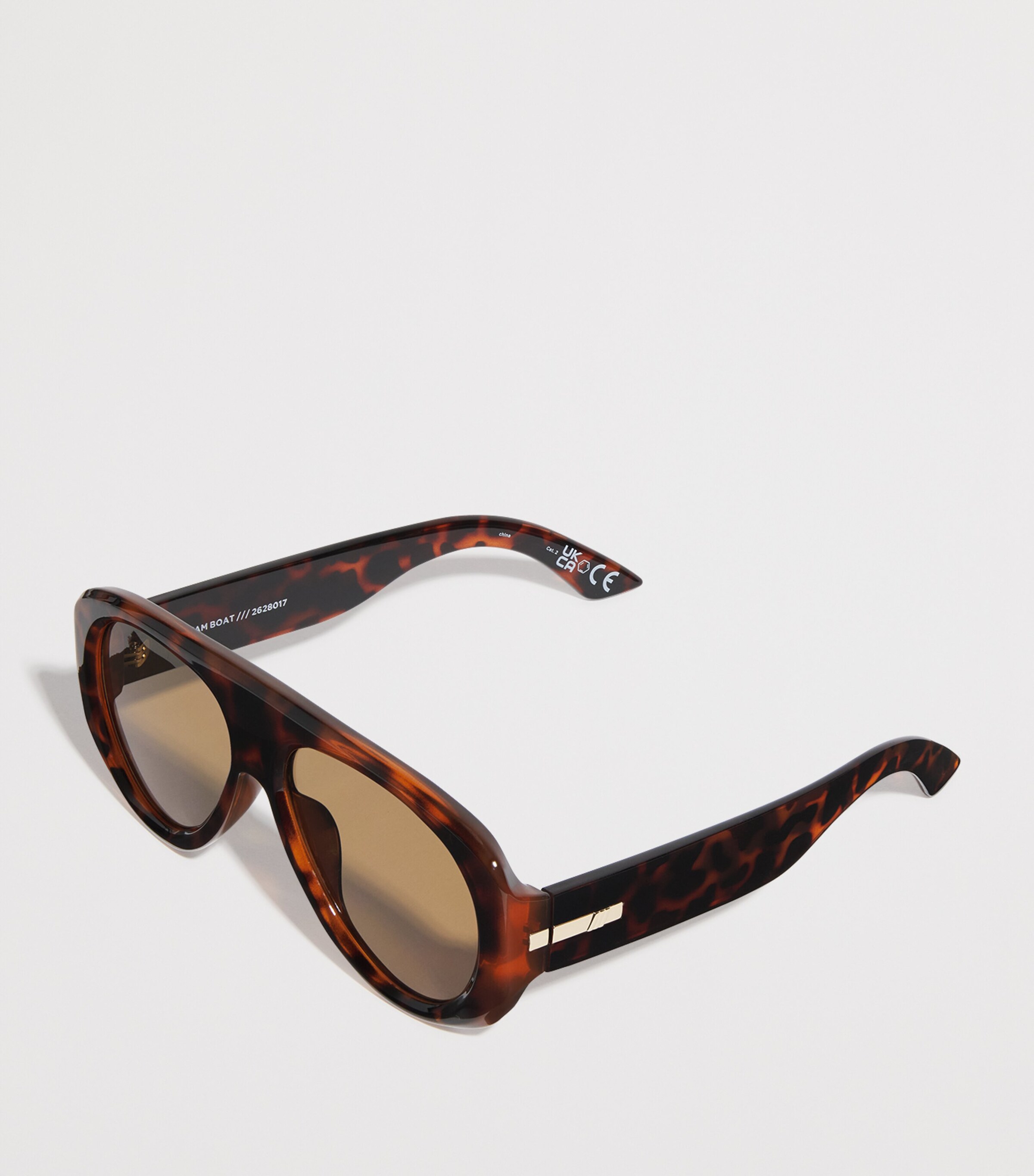 Le Specs Dream Boat Aviator Sunglasses Tortoise/brown Mono Image 2