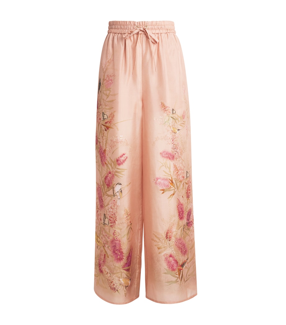 Silk Cascadian Trousers PNKBOTFLO PINK BF Image 1