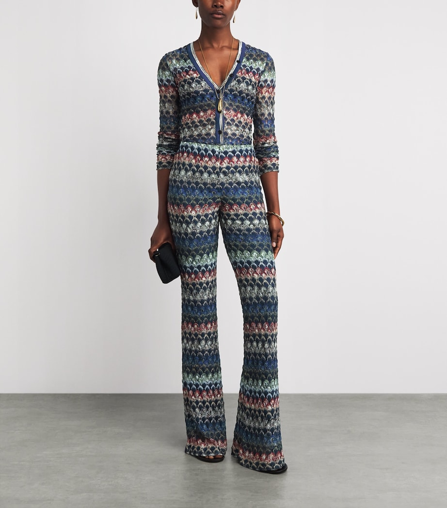 Missoni Womens Chevron Button Sweater Smspv Multi Drk Vrsn Image 2