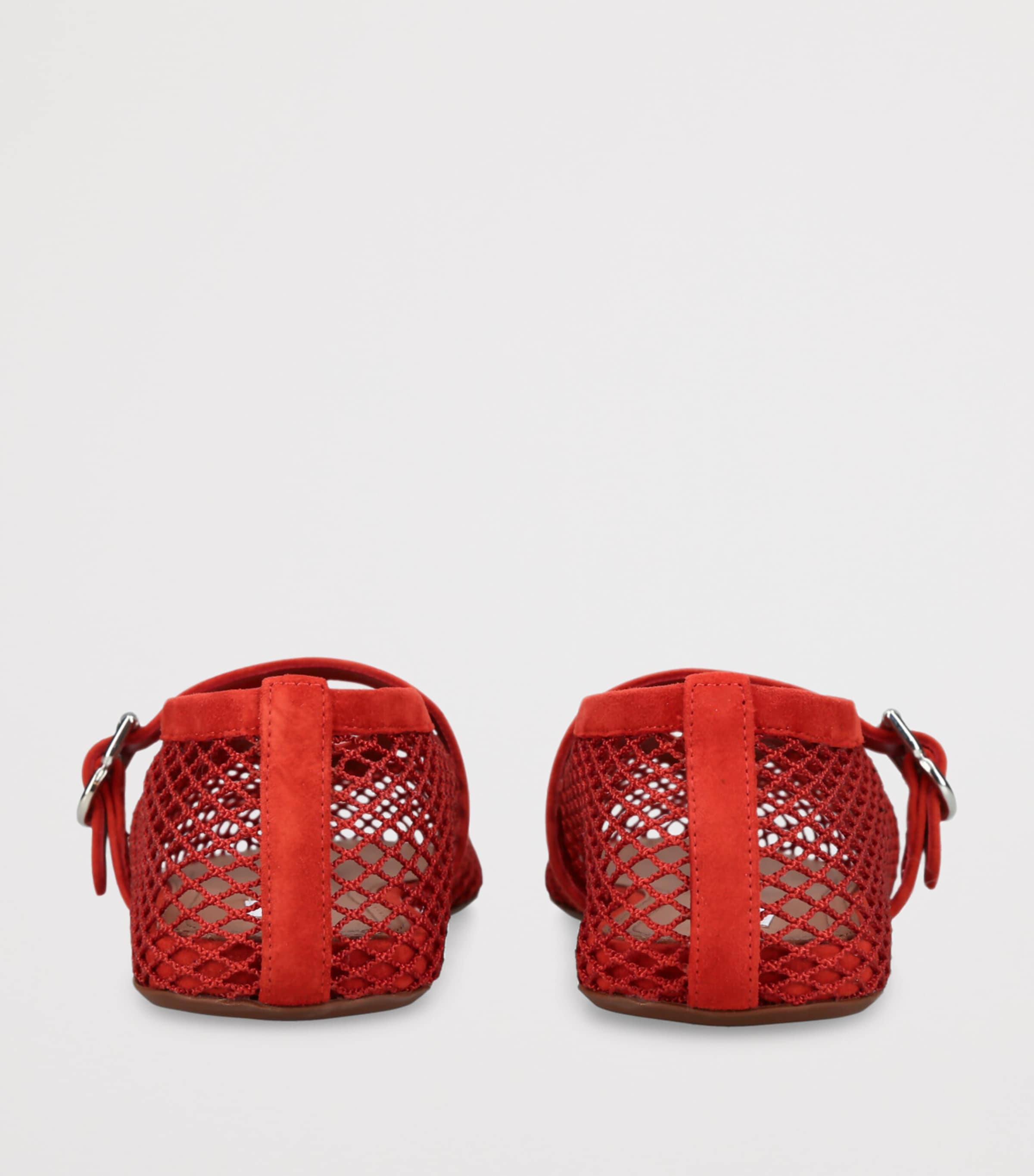 Alaïa Mesh Ballet Flats Orange Image 2