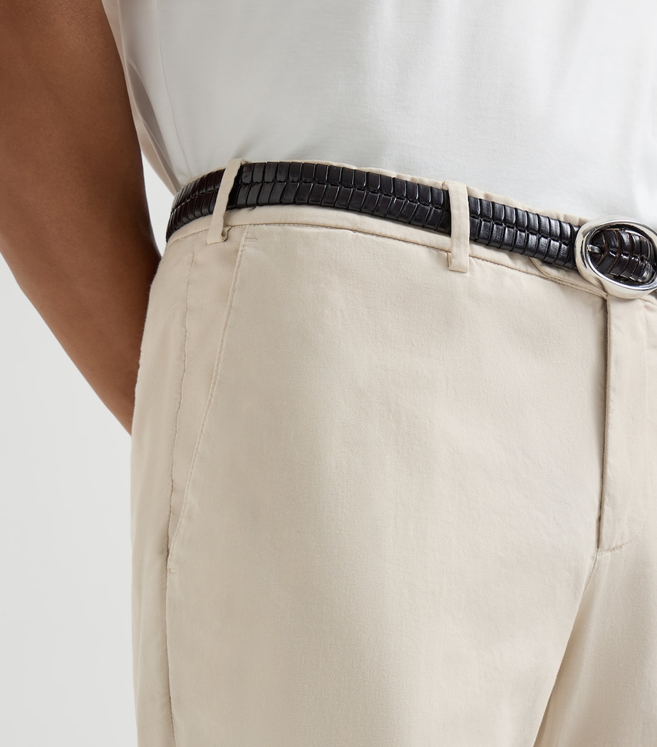 Brunello Cucinelli Mens Pima Cotton Comfort Gabardine Trousers Image 6