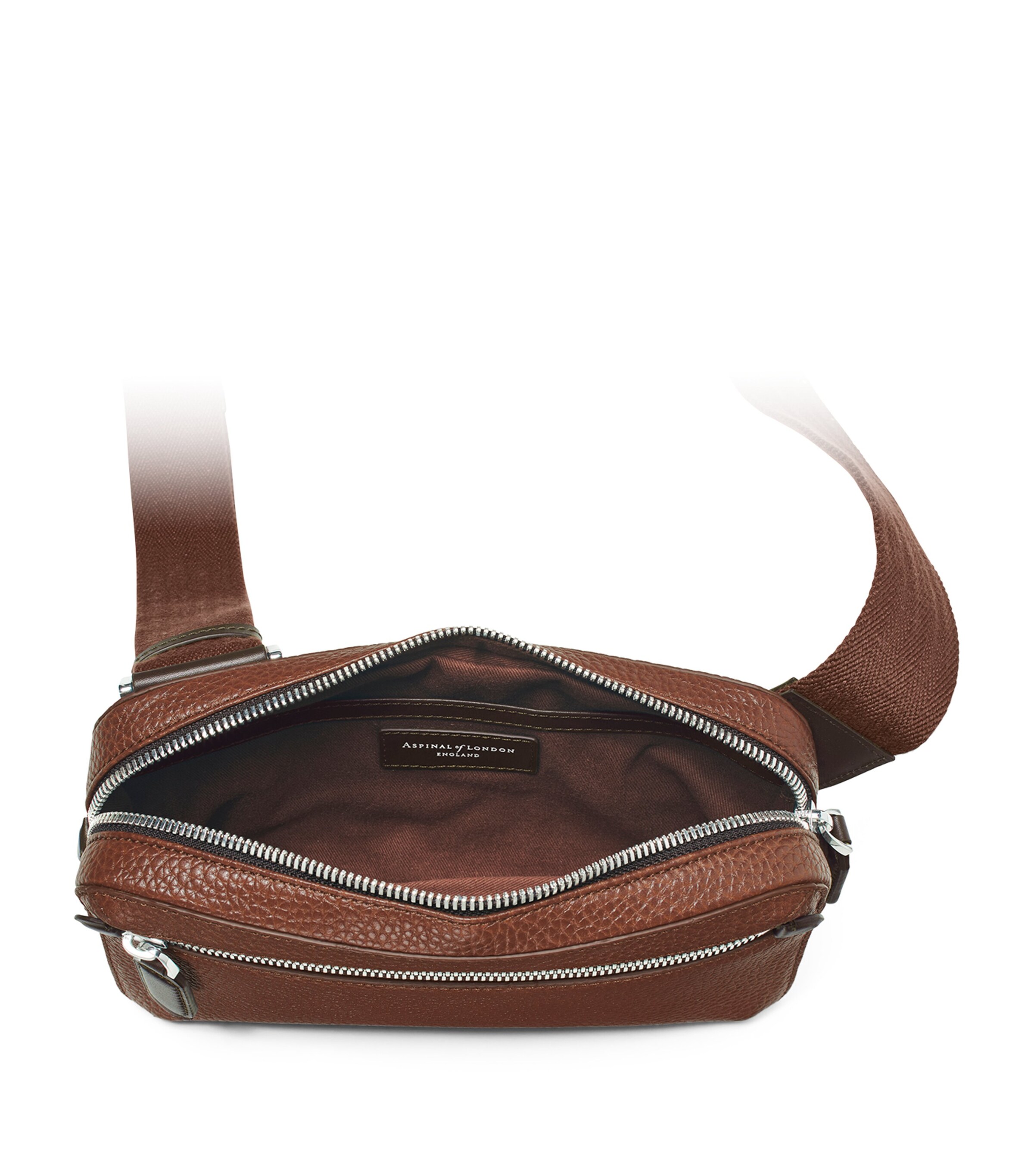 Leather Reporter Compact Belt Bag TOBACCO Image 5