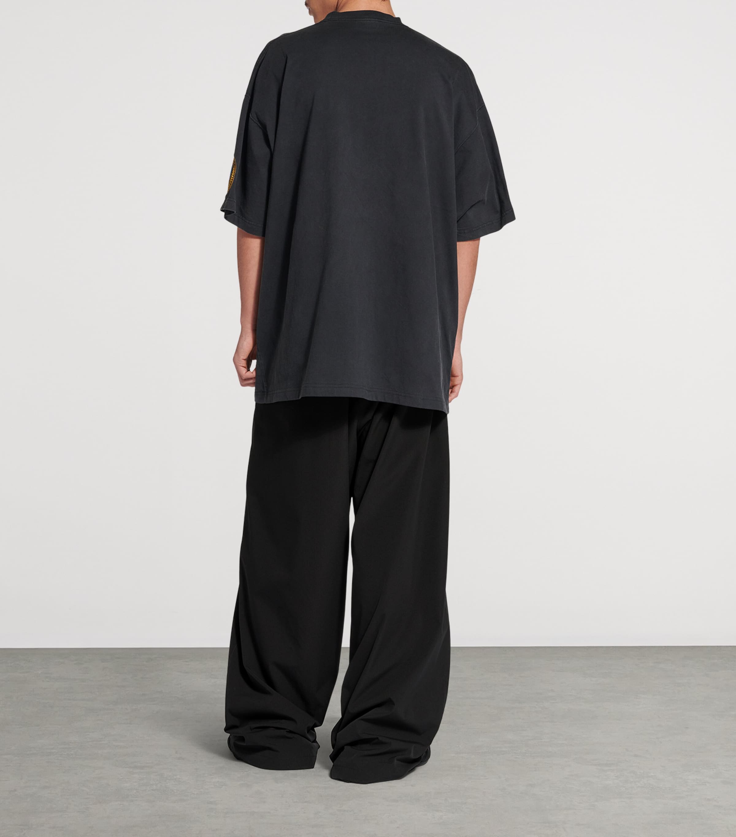 Oversized Cotton Uniform Logo T-Shirt 1041 Image 5