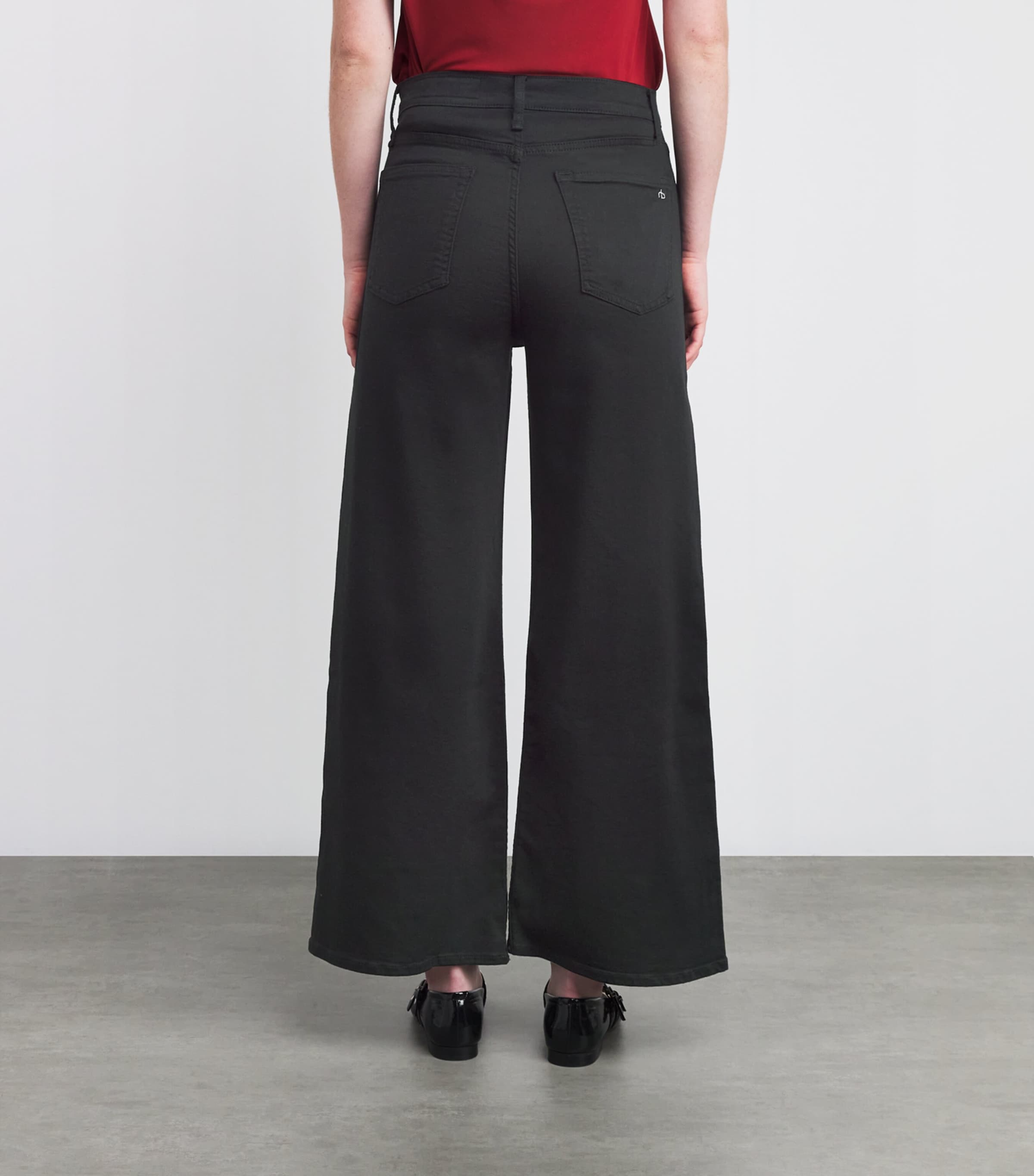 Flexi Sofie High-Rise Wide-Leg Jeans BLACK Image 4