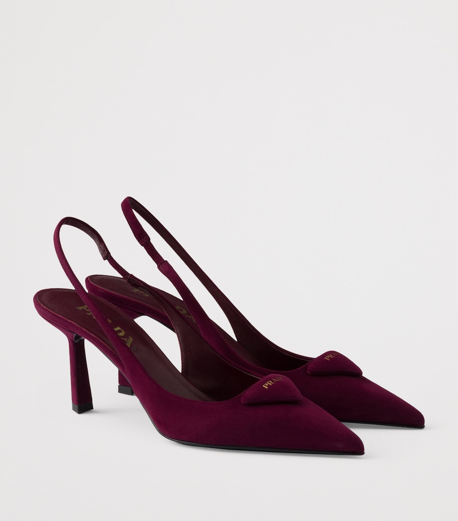Suede Slingback Pumps 75 F0007 Image 2