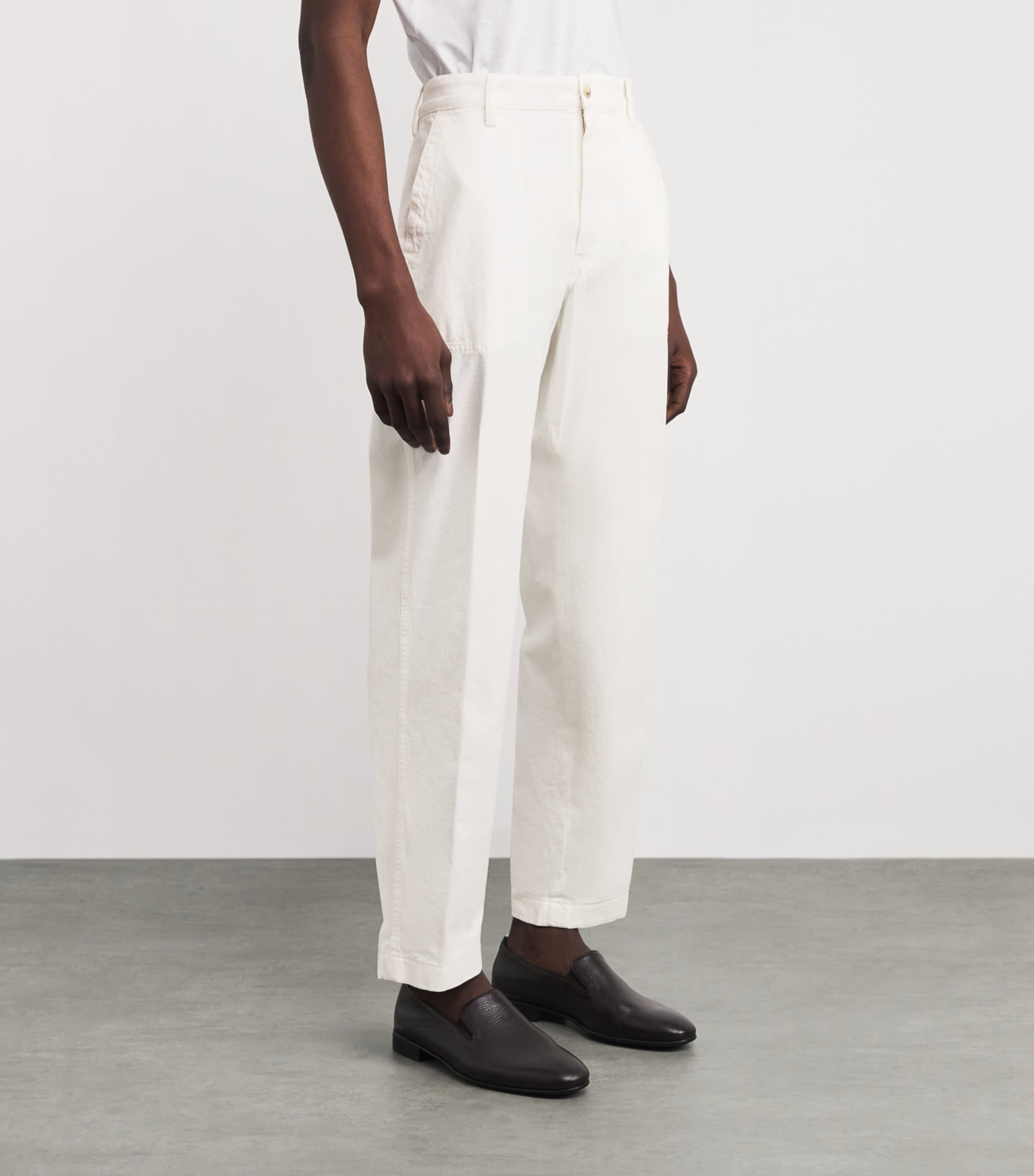 Stretch-Cotton-Cashmere Chinos 005 Image 3