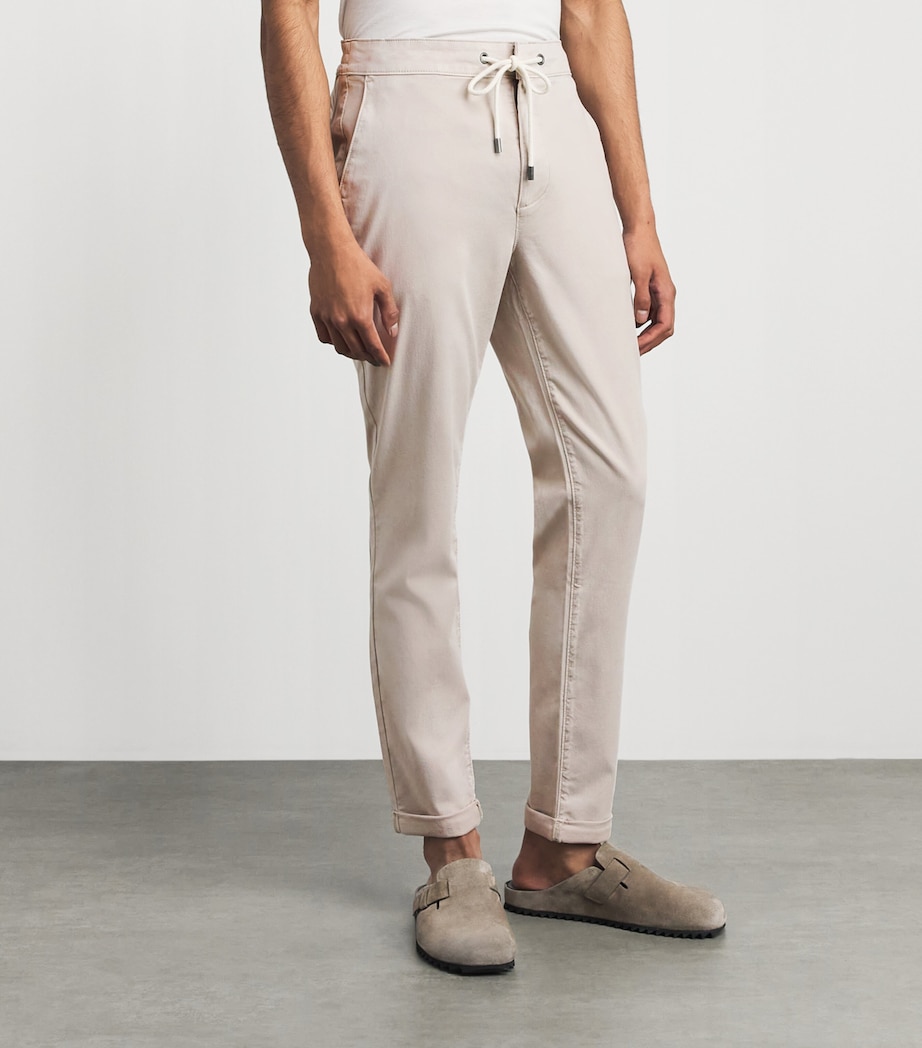 PAIGE Mens Drawstring Fraser Chinos Fresh Oyster Image 4