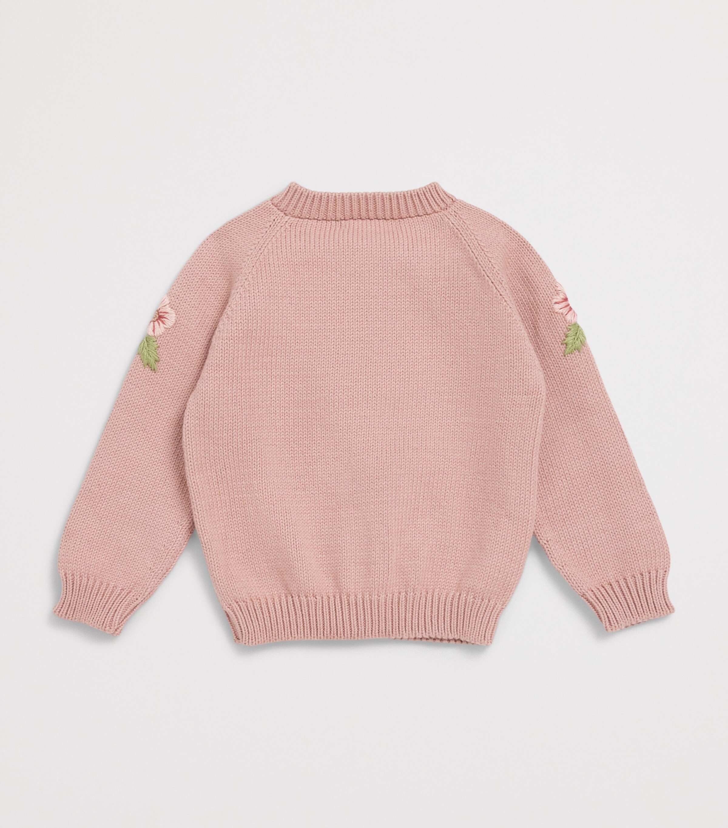 Shirley Bredal Cotton Embroidered Midsummer Cardigan (12 Months - 4 Years) D Dahlia Image 2