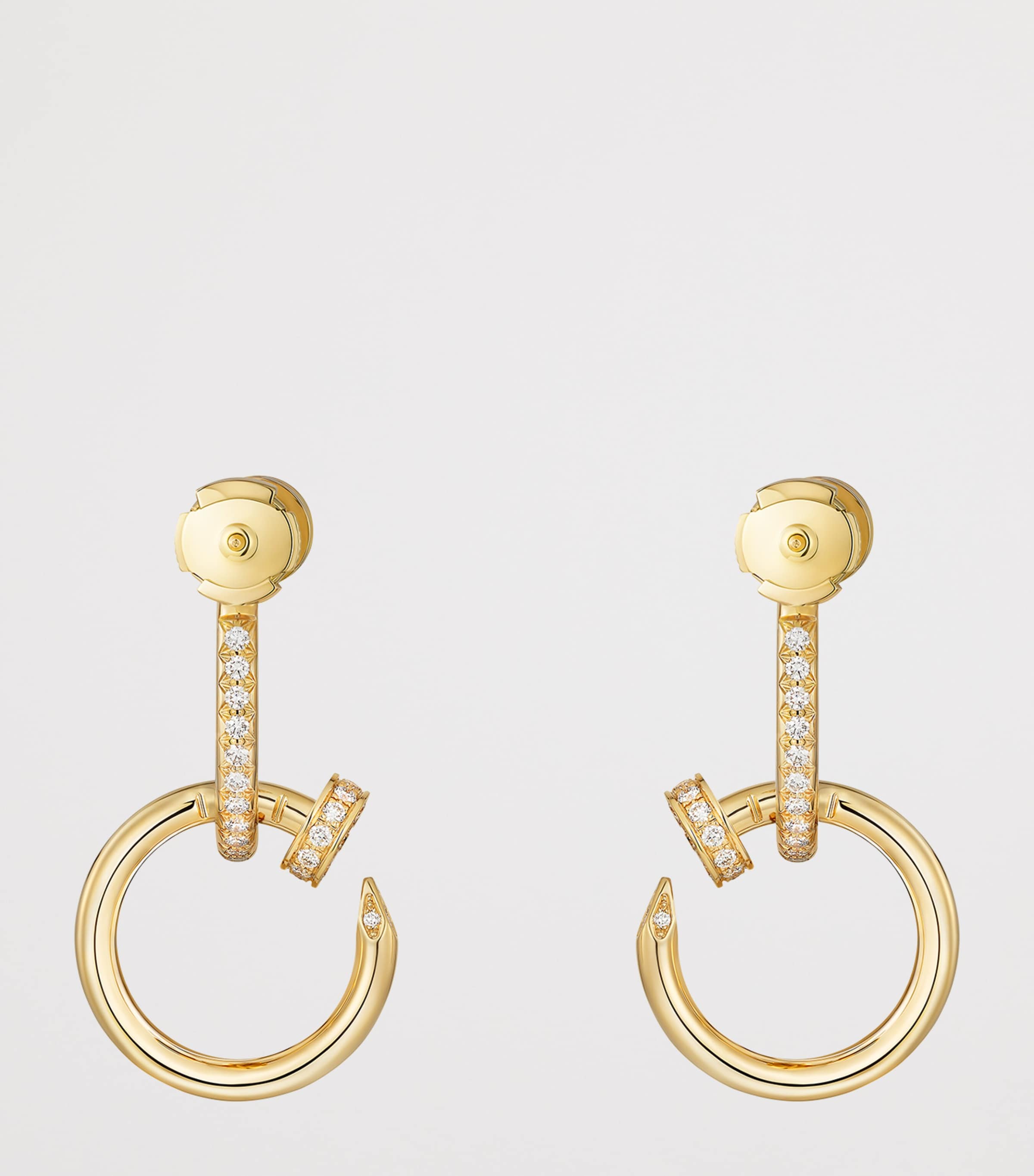 Yellow Gold and Diamond Juste un Clou Earrings YELLOW GOLD Image 3