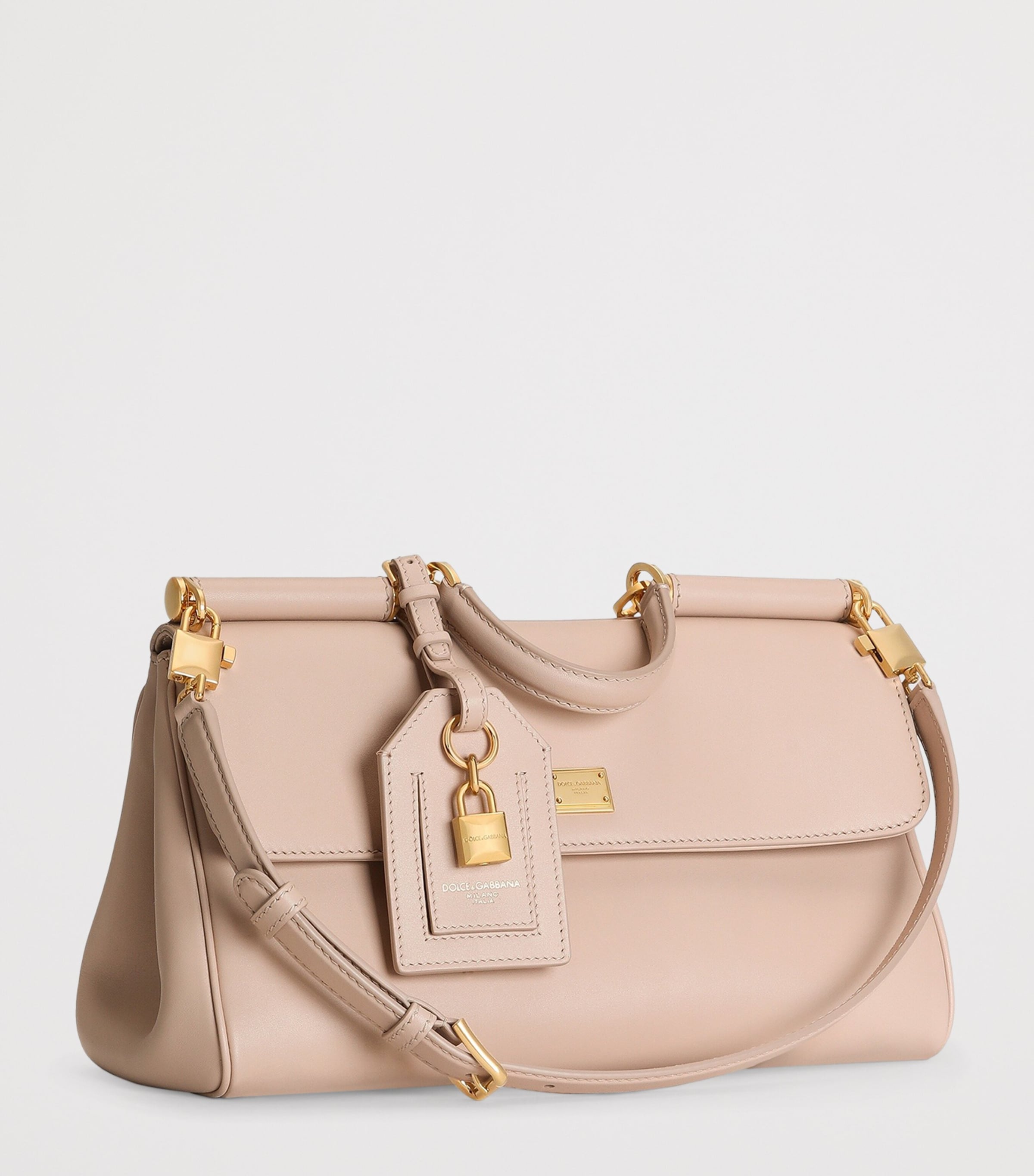Plongé Calfskin My Sicily Top-Handle Bag 80095-NUDE 1 Image 3