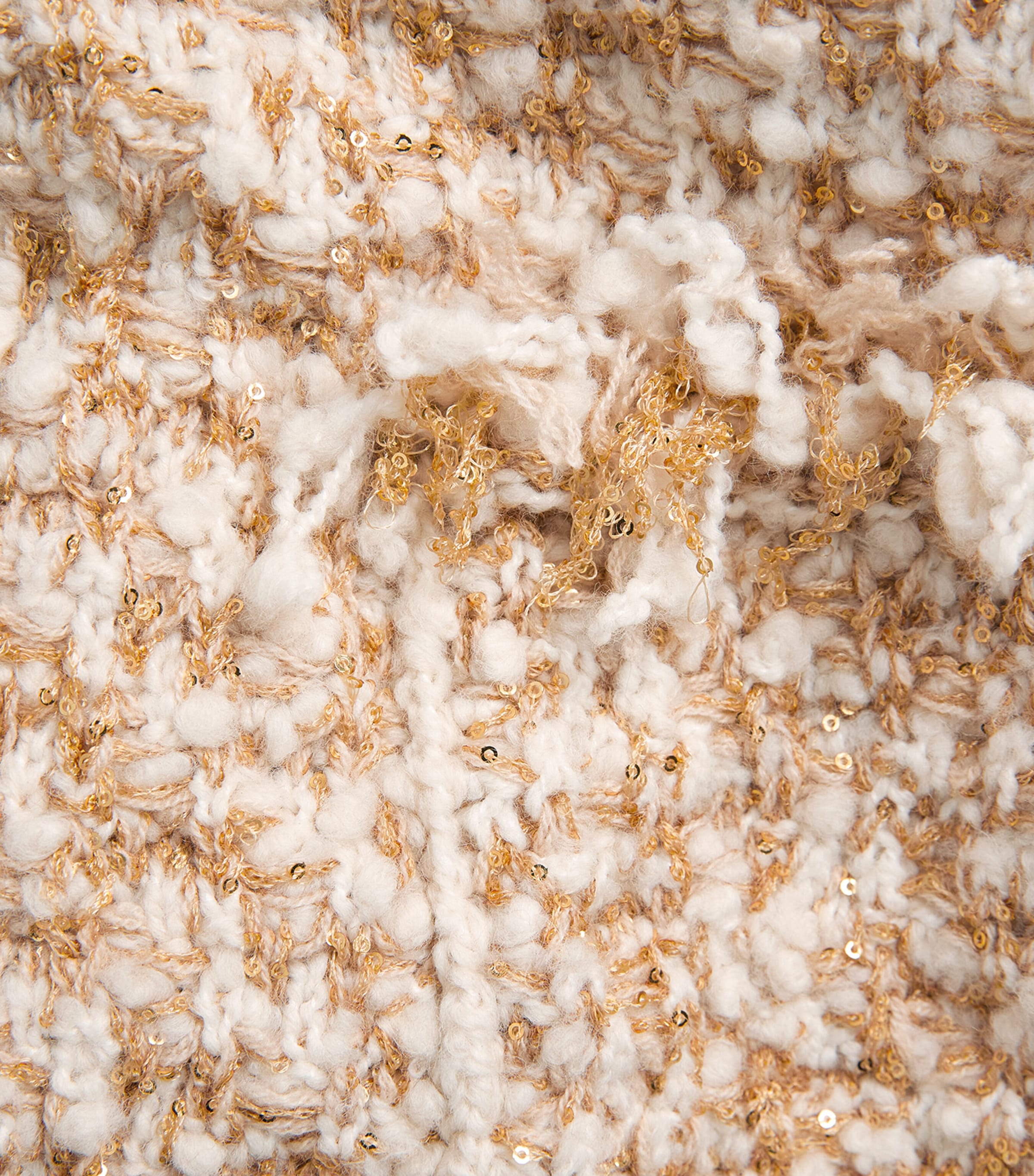 Sequin Tweed Jacket VR1 RAFIA/ORO Image 5