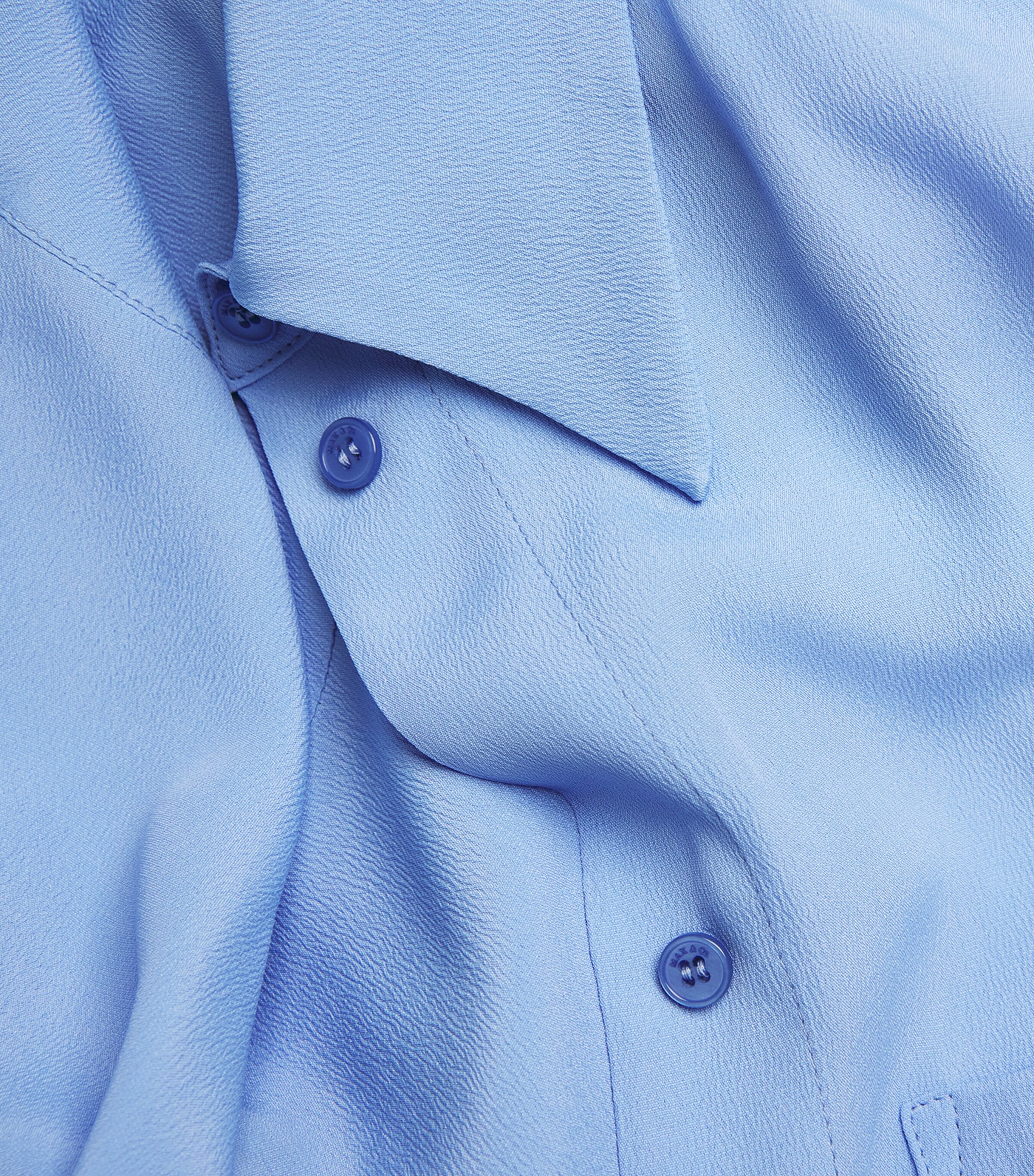 MAX&Co. Womens Oversized Shirt Light Blue Image 5