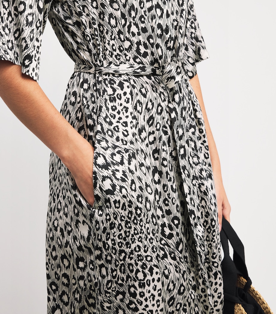 Silk-Blend Shirt Dress 950 LEO/LEO Image 6