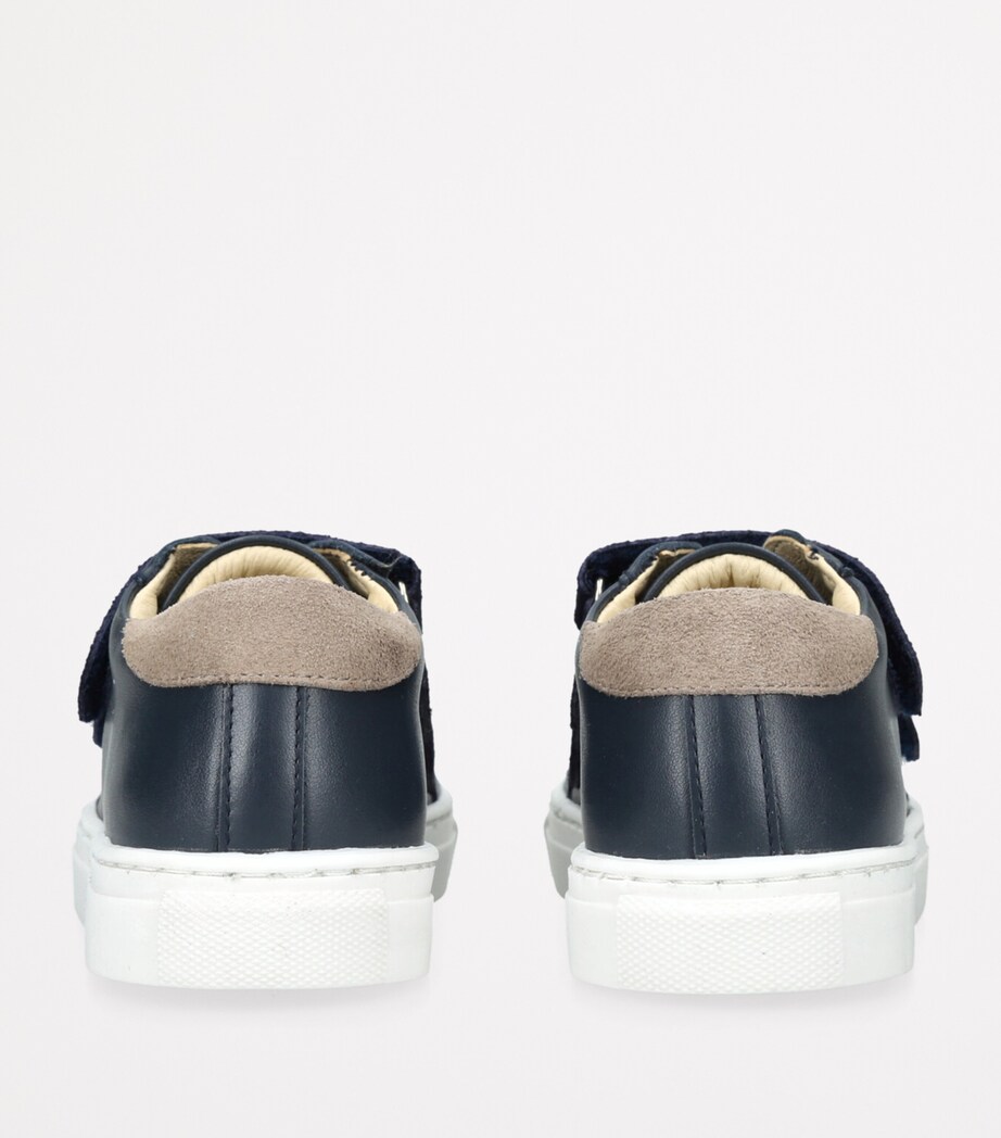 papouelli Leather Hobo Sneakers Navy Image 2